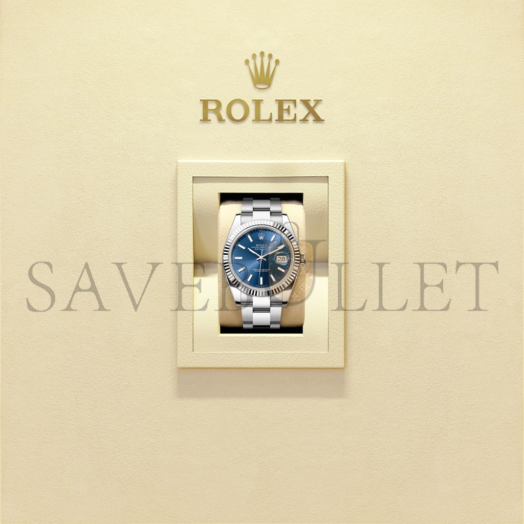 ROLEX DATEJUST 41 OYSTER, 41 MM, OYSTERSTEEL AND WHITE GOLD WATCH 126334-0001 ROLEX DATEJUST 41 OYSTER, 41 MM, OYSTERSTEEL AND WHITE GOLD WATCH 126334-0001