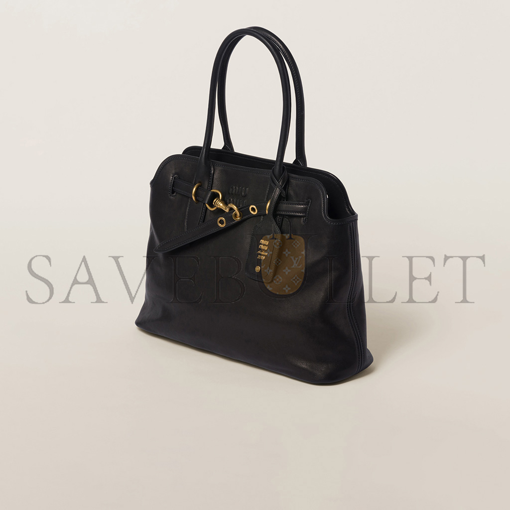 MIU MIU AVENTURE NAPPA LEATHER BAG 5BG291 (39*24*13cm) MIU MIU AVENTURE NAPPA LEATHER BAG 5BG291 (39*24*13cm)