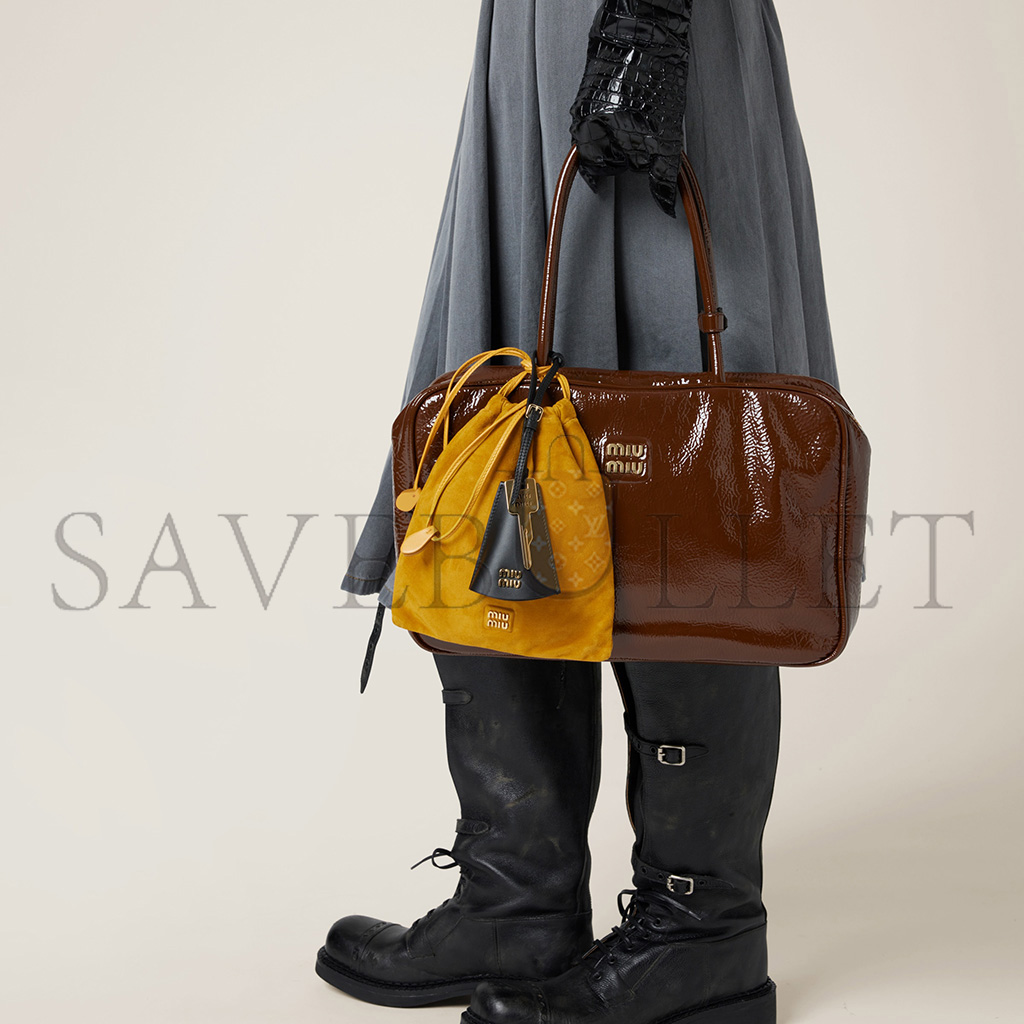 MIU MIU BEAU NAPLAK PATENT LEATHER BAG 5BB117 (34*23*10cm) MIU MIU BEAU NAPLAK PATENT LEATHER BAG 5BB117 (34*23*10cm)