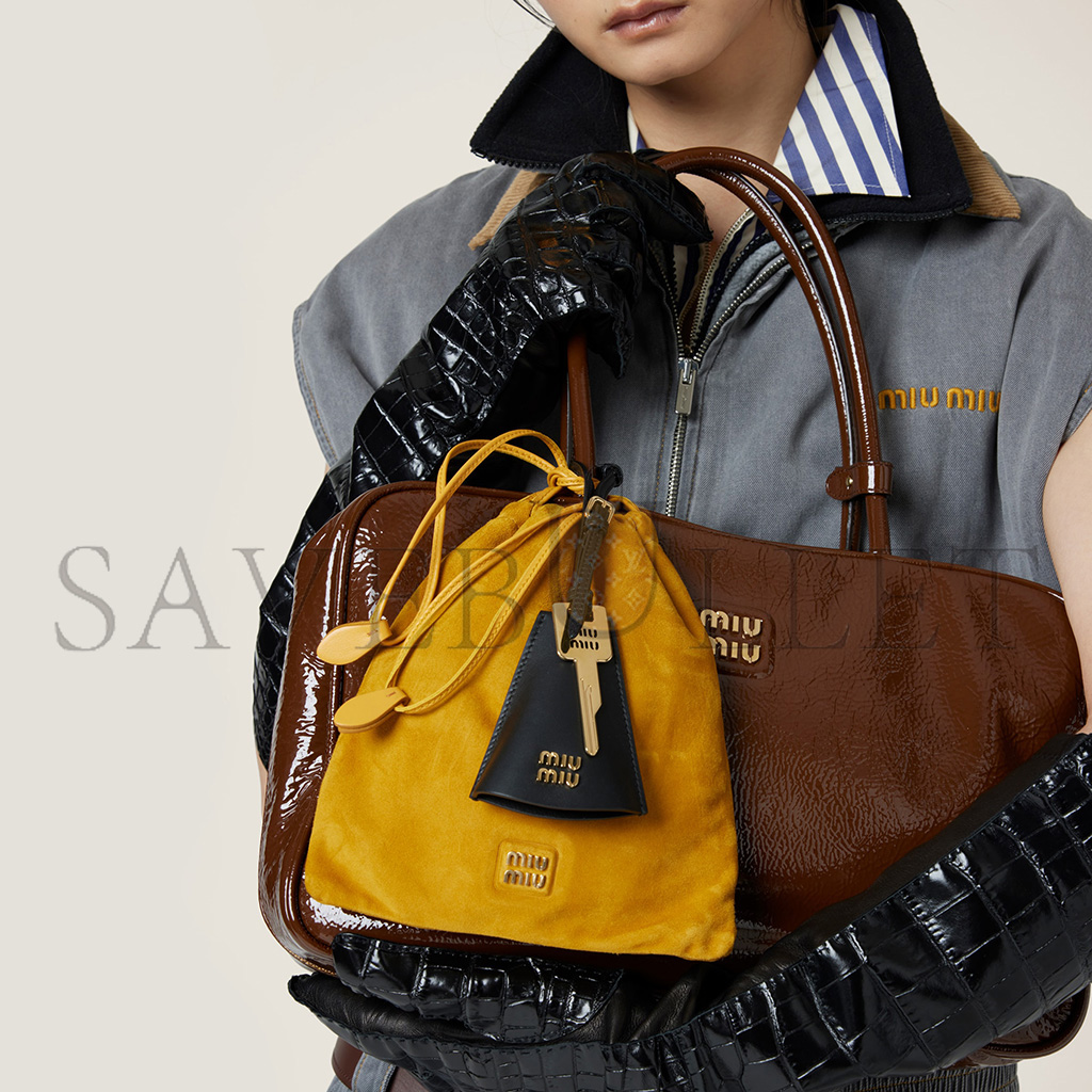 MIU MIU BEAU NAPLAK PATENT LEATHER BAG 5BB117 (34*23*10cm) MIU MIU BEAU NAPLAK PATENT LEATHER BAG 5BB117 (34*23*10cm)