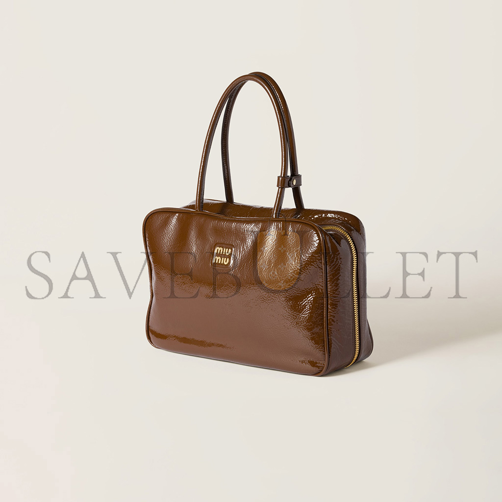 MIU MIU BEAU NAPLAK PATENT LEATHER BAG 5BB117 (34*23*10cm) MIU MIU BEAU NAPLAK PATENT LEATHER BAG 5BB117 (34*23*10cm)