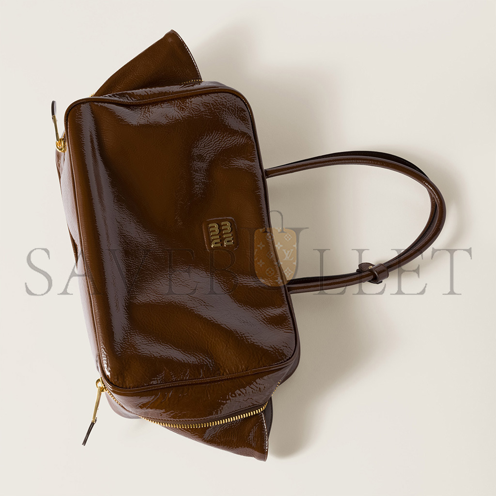 MIU MIU BEAU NAPLAK PATENT LEATHER BAG 5BB117 (34*23*10cm) MIU MIU BEAU NAPLAK PATENT LEATHER BAG 5BB117 (34*23*10cm)
