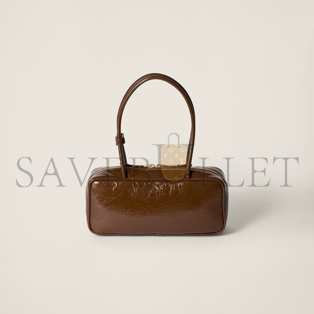 MIU MIU BEAU NAPLAK PATENT LEATHER BAG 5BB173 (27*12*8cm) MIU MIU BEAU NAPLAK PATENT LEATHER BAG 5BB173 (27*12*8cm)