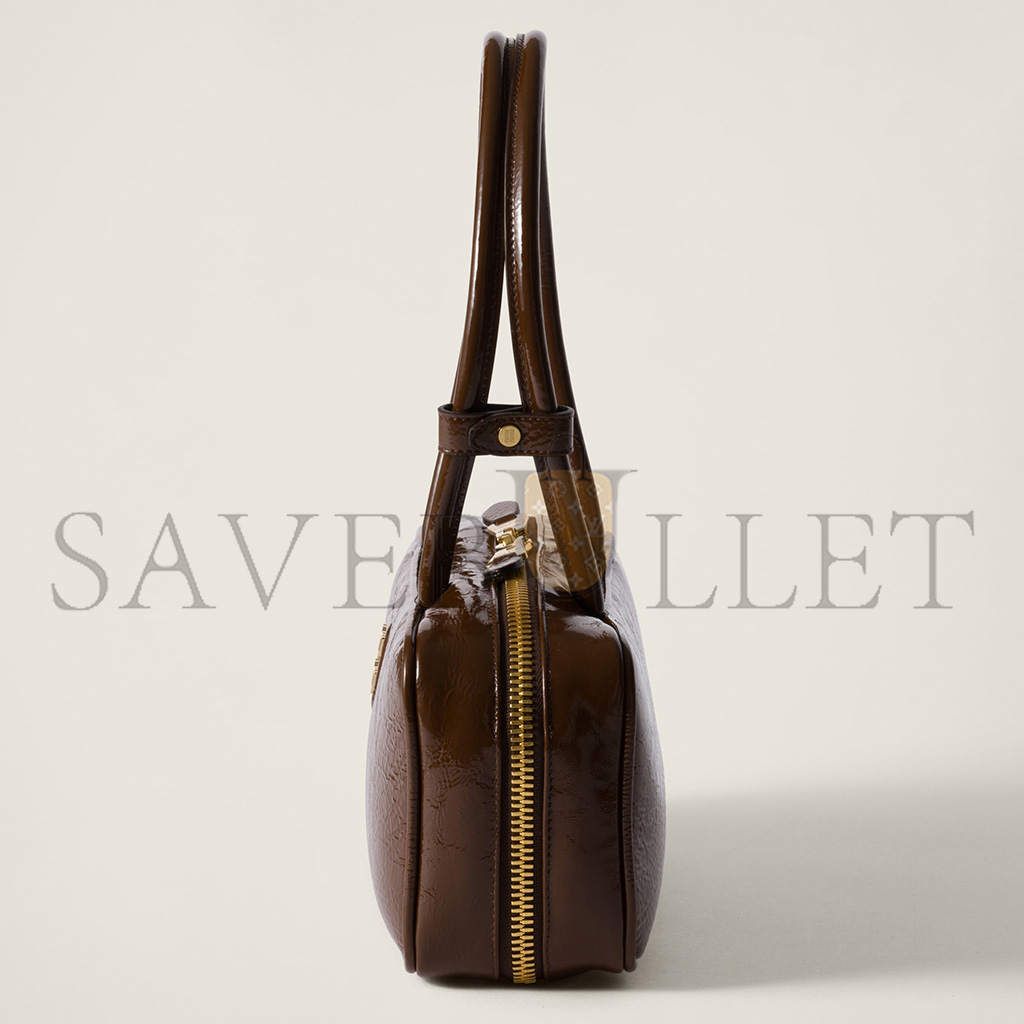 MIU MIU BEAU NAPLAK PATENT LEATHER BAG 5BB173 (27*12*8cm) MIU MIU BEAU NAPLAK PATENT LEATHER BAG 5BB173 (27*12*8cm)