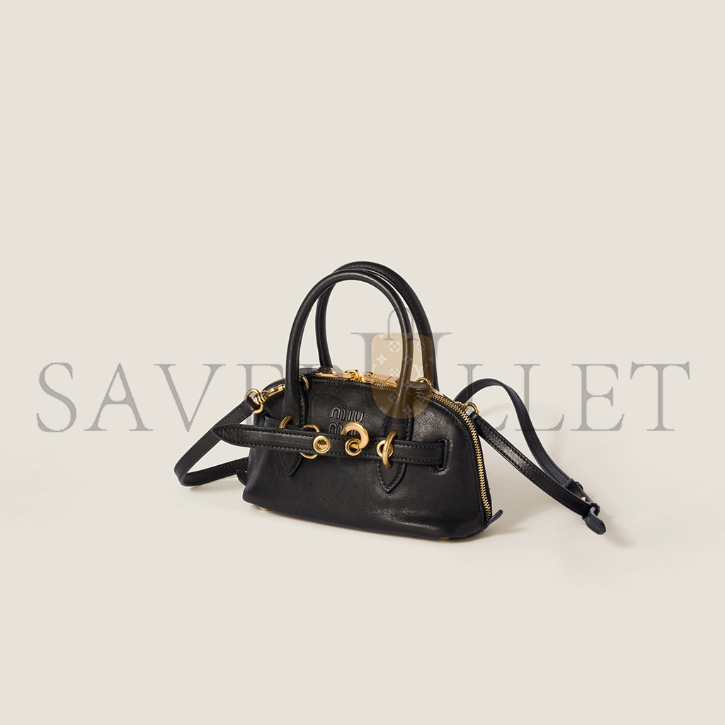 MIU MIU AVENTURE MINI NAPPA LEATHER BAG 5BP090 (21*13.2*8cm) MIU MIU AVENTURE MINI NAPPA LEATHER BAG 5BP090 (21*13.2*8cm)