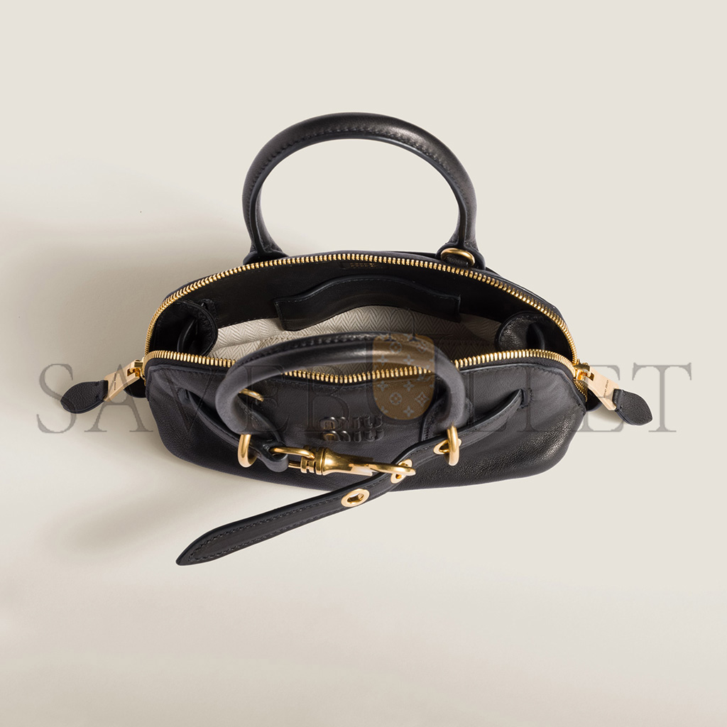 MIU MIU AVENTURE MINI NAPPA LEATHER BAG 5BP090 (21*13.2*8cm) MIU MIU AVENTURE MINI NAPPA LEATHER BAG 5BP090 (21*13.2*8cm)