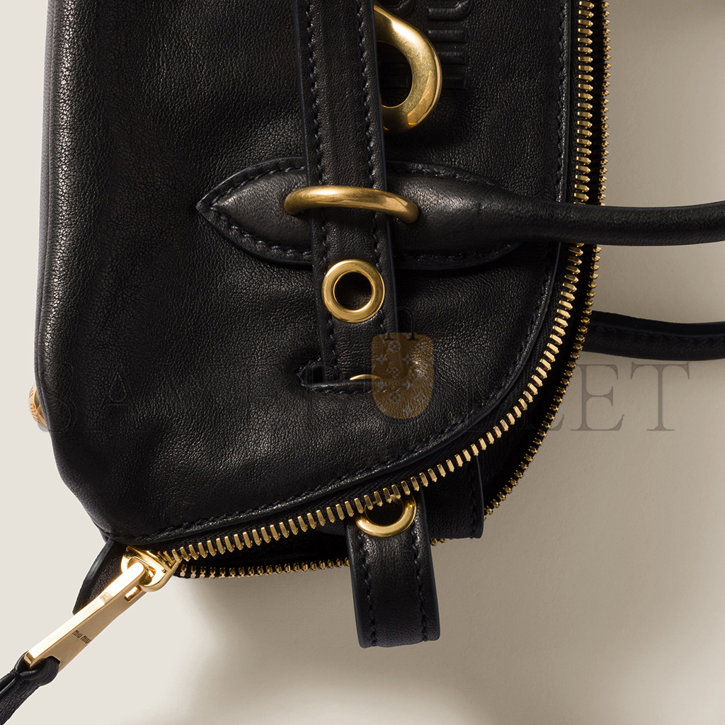 MIU MIU AVENTURE MINI NAPPA LEATHER BAG 5BP090 (21*13.2*8cm) MIU MIU AVENTURE MINI NAPPA LEATHER BAG 5BP090 (21*13.2*8cm)