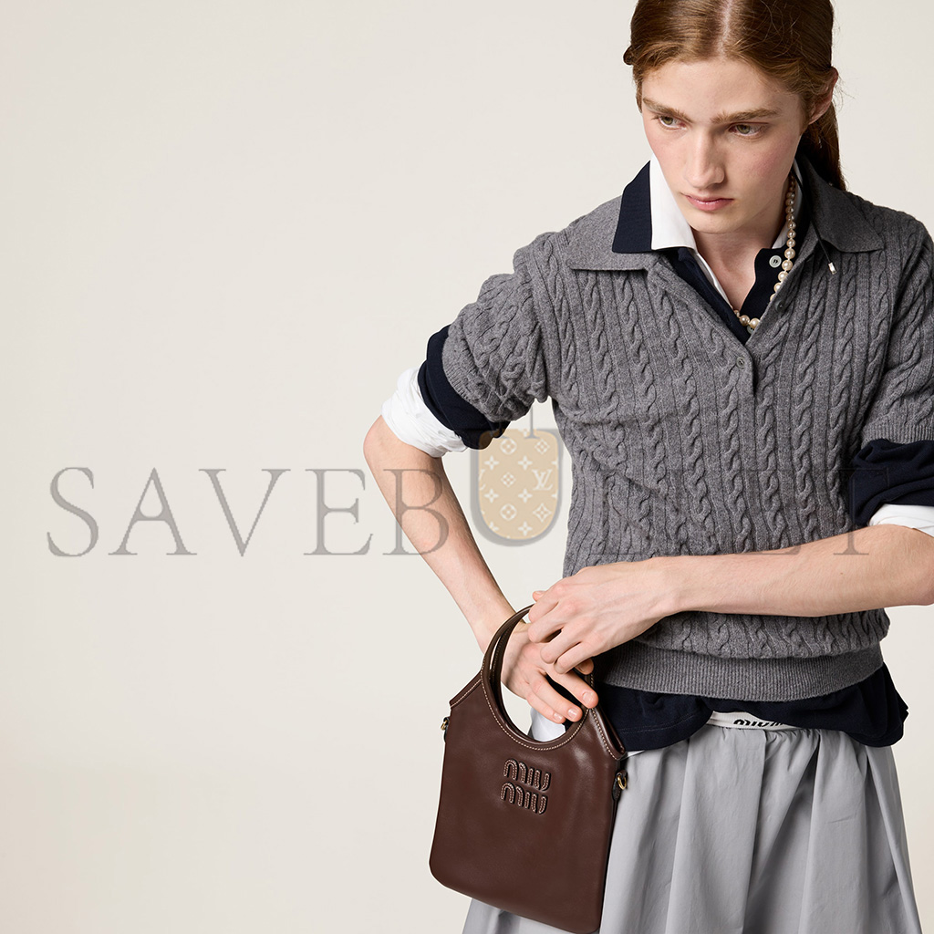 MIU MIU IVY LEATHER HANDBAG 5BG281 (24*20cm) MIU MIU IVY LEATHER HANDBAG 5BG281 (24*20cm)
