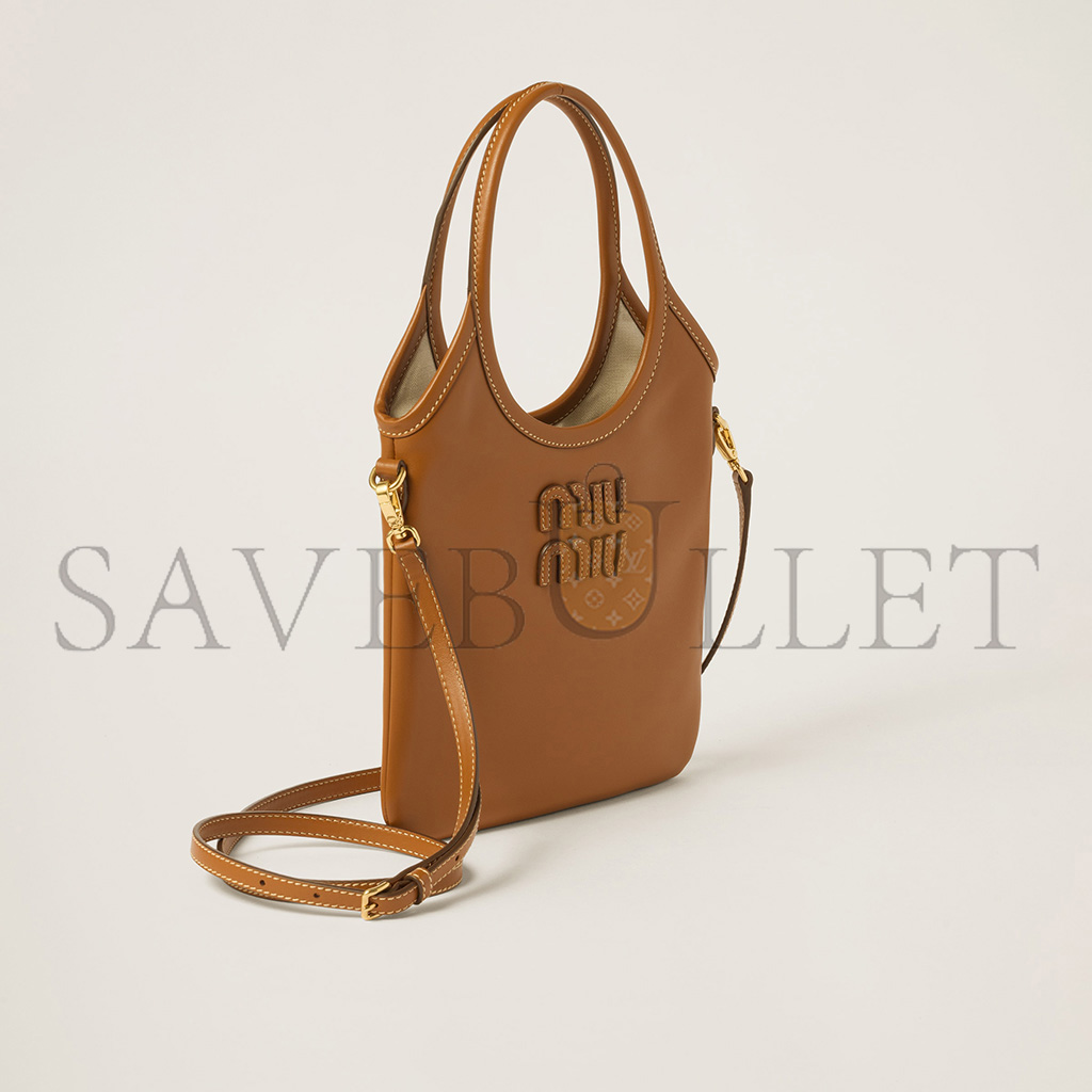 MIU MIU IVY LEATHER HANDBAG 5BG281 (24*20cm) MIU MIU IVY LEATHER HANDBAG 5BG281 (24*20cm)