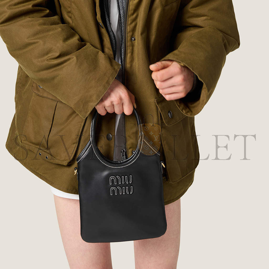 MIU MIU IVY LEATHER HANDBAG 5BG281 (24*20cm) MIU MIU IVY LEATHER HANDBAG 5BG281 (24*20cm)