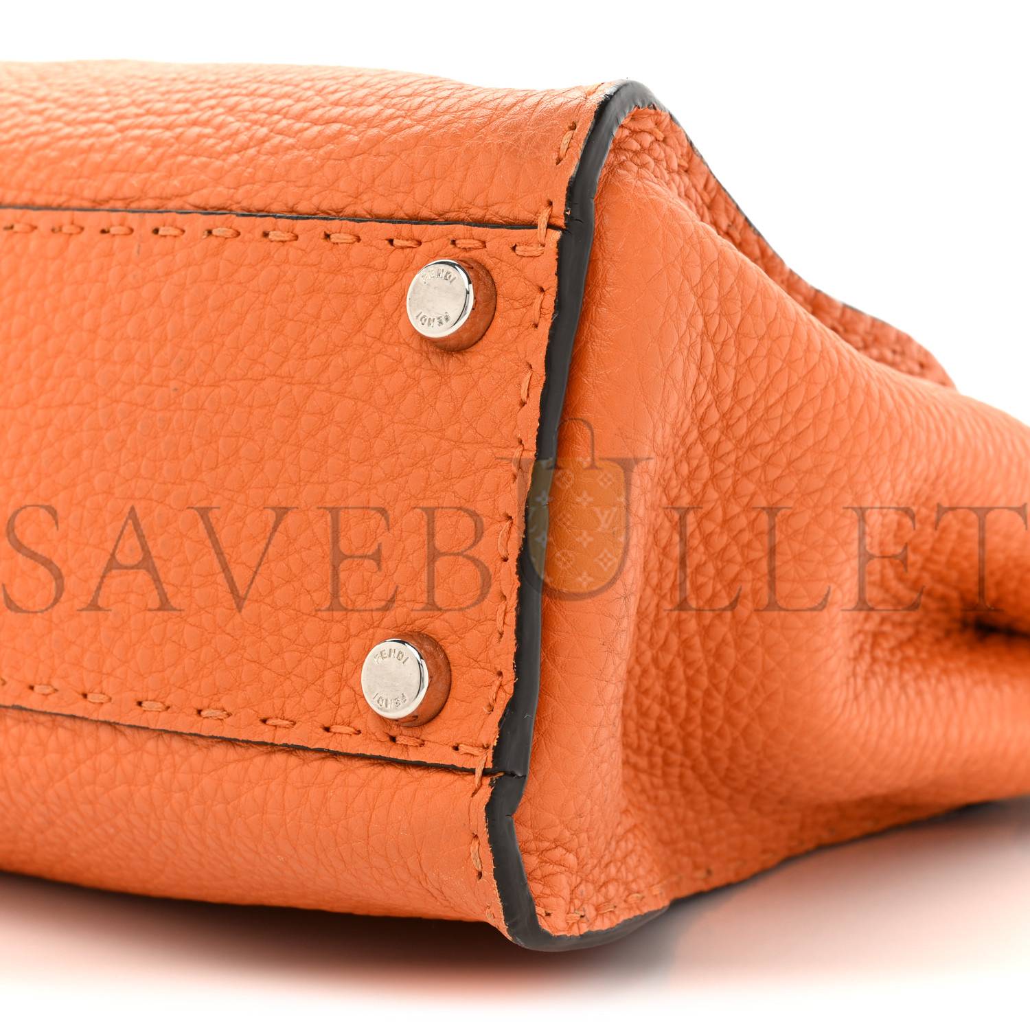 FENDI CUOIO ROMANO SELLERIA BI-COLOR MEDIUM PEEKABOO ICONIC SATCHEL ORANGE STONE (34*26*13cm) FENDI CUOIO ROMANO SELLERIA BI-COLOR MEDIUM PEEKABOO ICONIC SATCHEL ORANGE STONE (34*26*13cm)