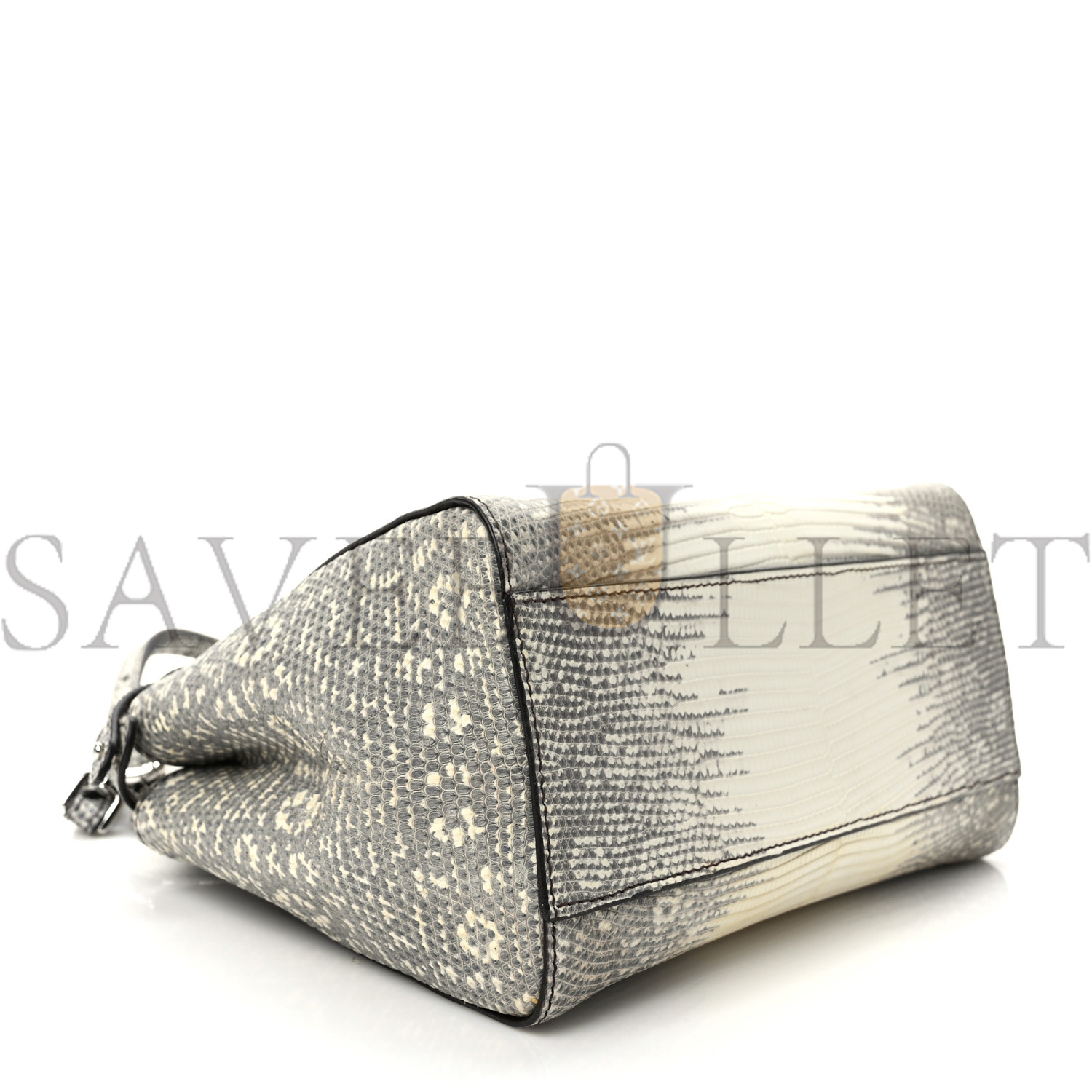 FENDI LIZARD TOGO SHINY NAPPA MINI PEEKABOO ICONIC SATCHEL ROCCIA (23*18*12cm) FENDI LIZARD TOGO SHINY NAPPA MINI PEEKABOO ICONIC SATCHEL ROCCIA (23*18*12cm)