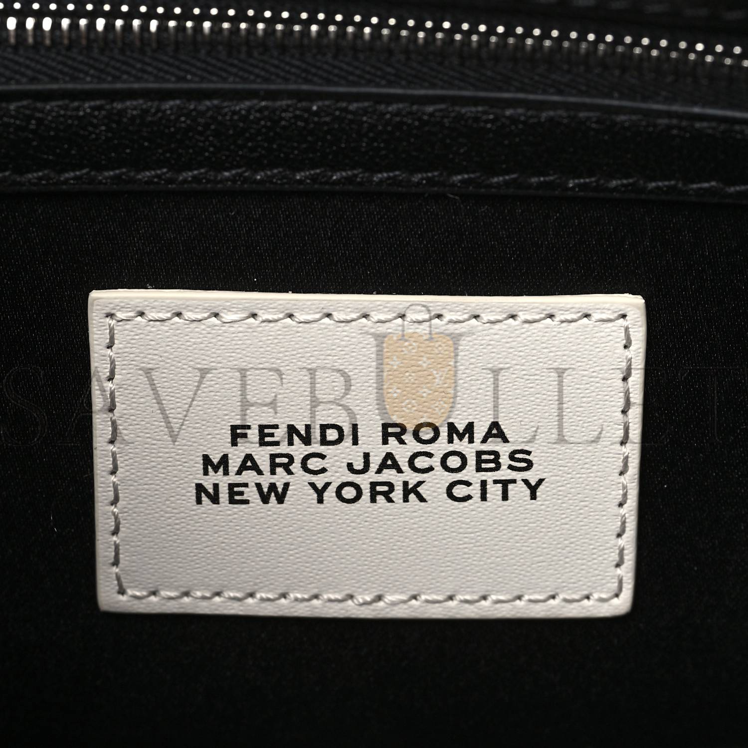 FENDI X MARC JACOBS NAPPA LOGO MEDIUM BAGUETTE BLACK (27*15*6cm) FENDI X MARC JACOBS NAPPA LOGO MEDIUM BAGUETTE BLACK (27*15*6cm)