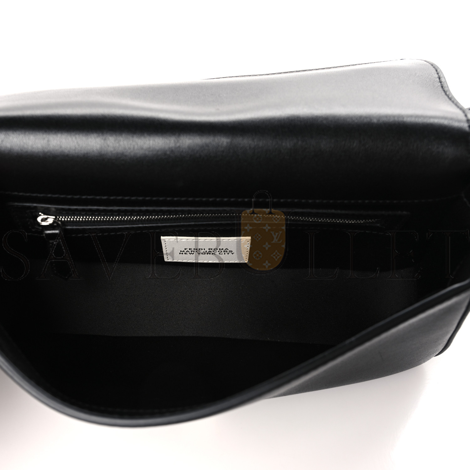 FENDI X MARC JACOBS NAPPA LOGO MEDIUM BAGUETTE BLACK (27*15*6cm) FENDI X MARC JACOBS NAPPA LOGO MEDIUM BAGUETTE BLACK (27*15*6cm)