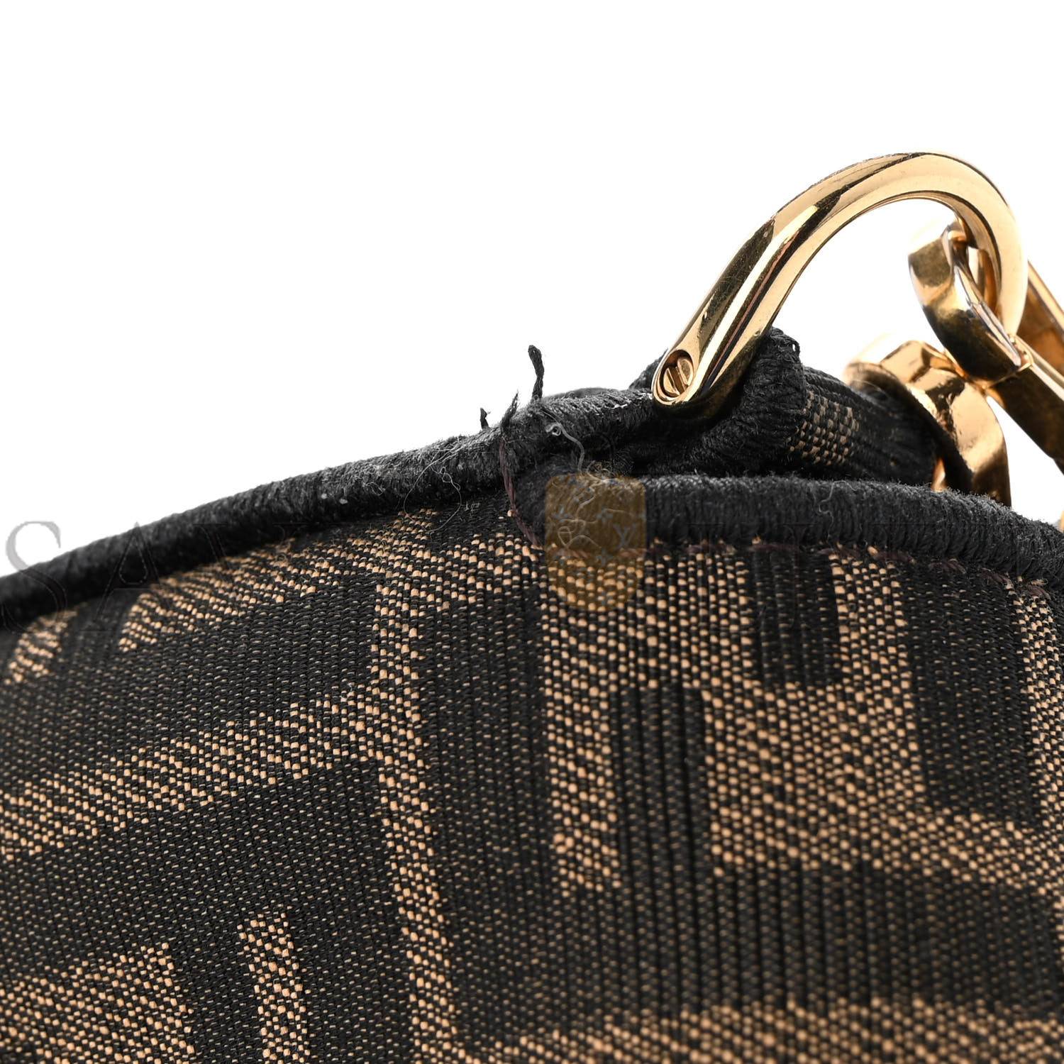 FENDI FABRIC JACQUARD FF 1974 MINI BAGUETTE TOBACCO MORO BLACK (18*11*5cm) FENDI FABRIC JACQUARD FF 1974 MINI BAGUETTE TOBACCO MORO BLACK (18*11*5cm)