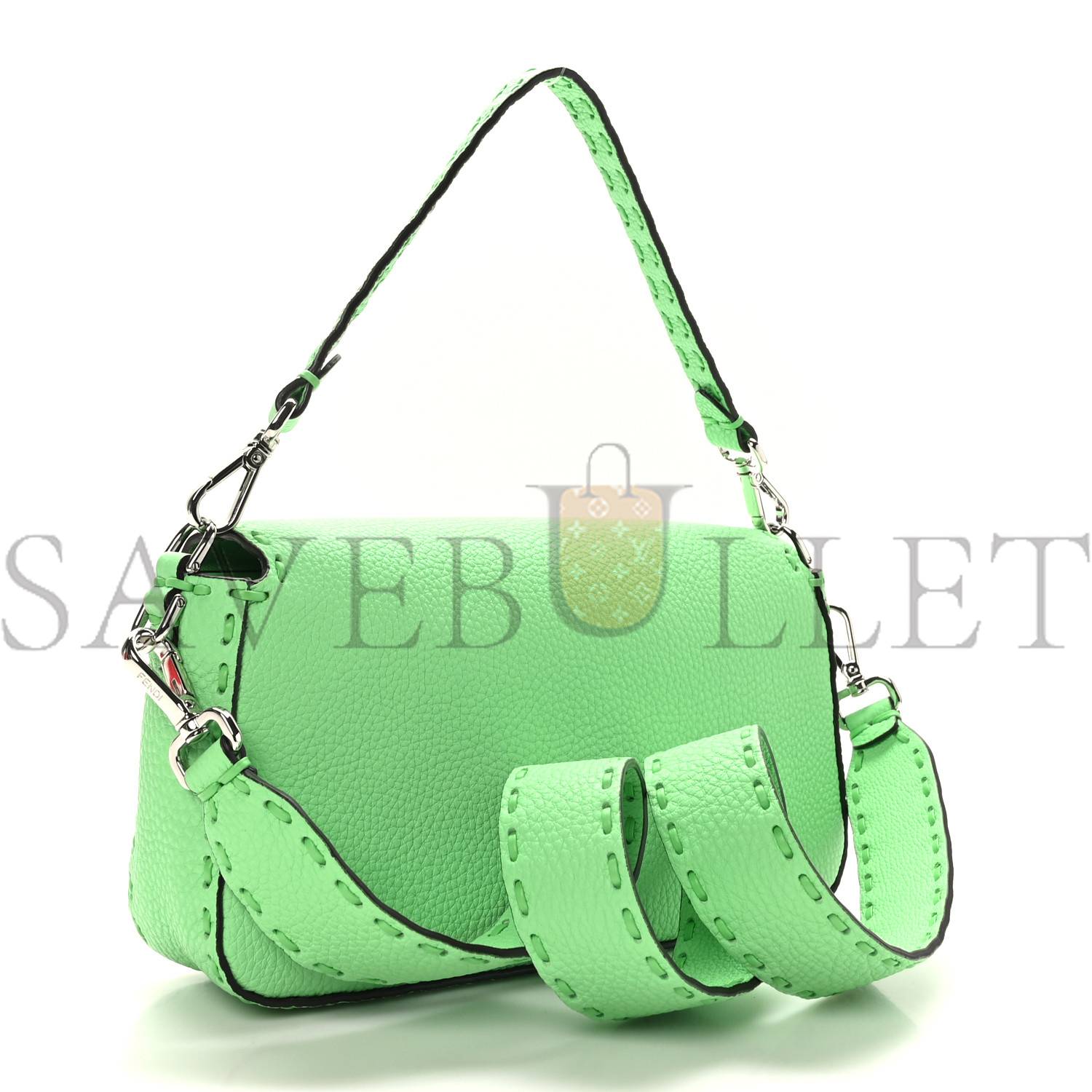 FENDI CUOIO ROMA SELLERISSIMA NAPPA SINTETICA TAPE STITCH BAGUETTE EDAMAME (27*15*6cm) FENDI CUOIO ROMA SELLERISSIMA NAPPA SINTETICA TAPE STITCH BAGUETTE EDAMAME (27*15*6cm)