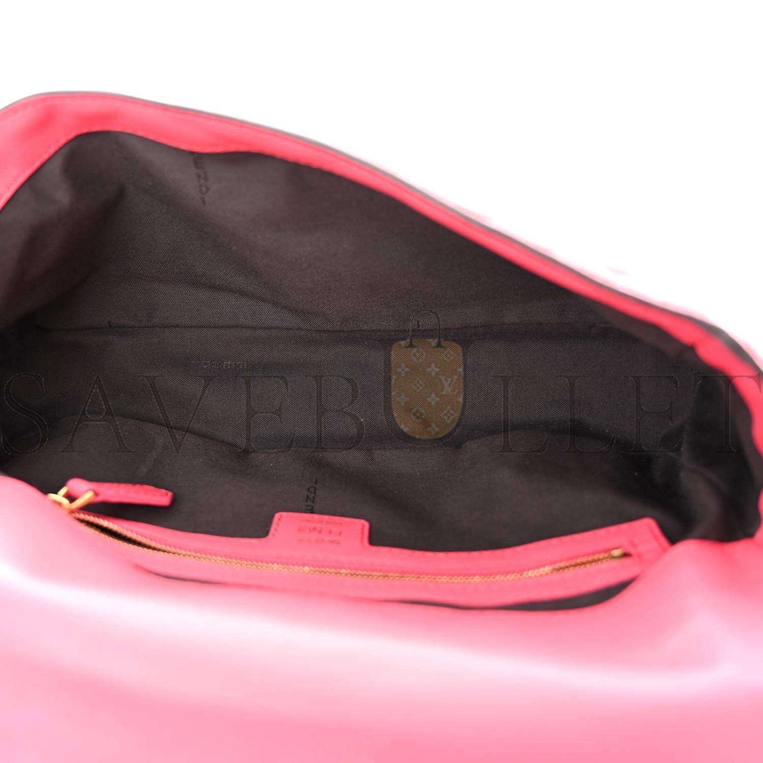 FENDI SUEDE VELVET KARLIGRAPHY MEDIUM FENDI FIRST TULIPANO (30*24*10cm) FENDI SUEDE VELVET KARLIGRAPHY MEDIUM FENDI FIRST TULIPANO (30*24*10cm)