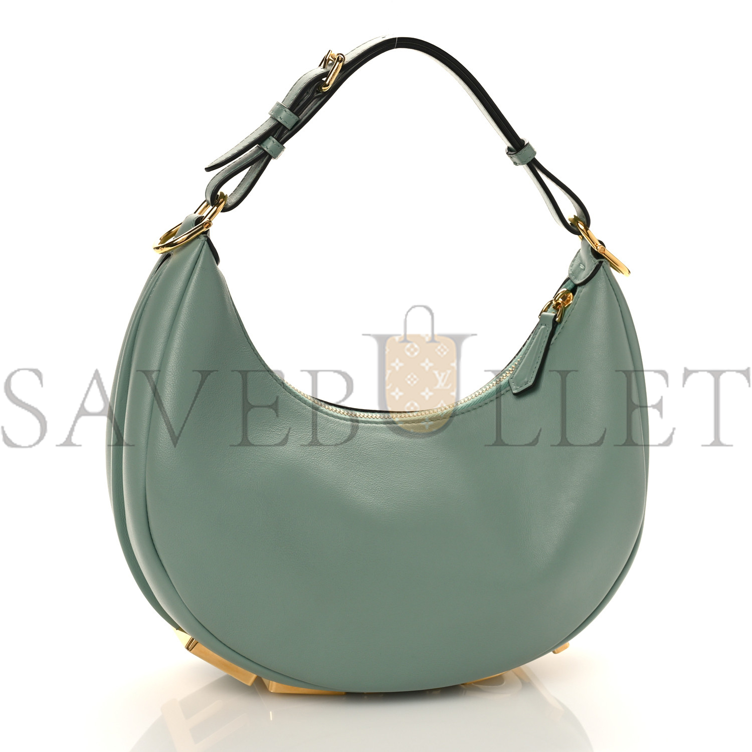 FENDI VITELLO GRACE MATTE SMALL FENDIGRAPHY HOBO BAG MENTA (28*18*10cm) FENDI VITELLO GRACE MATTE SMALL FENDIGRAPHY HOBO BAG MENTA (28*18*10cm)