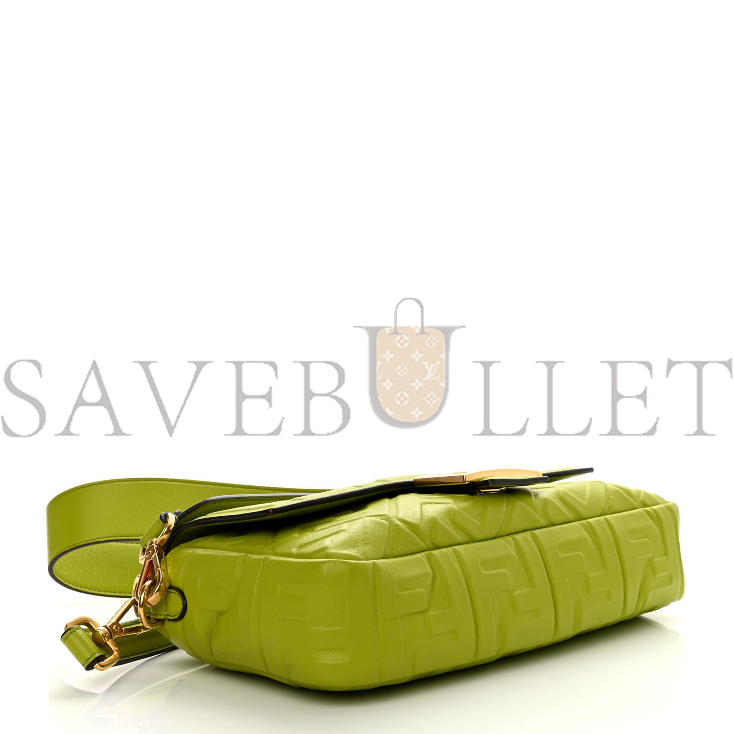 FENDI NAPPA FF 1974 EMBOSSED BAGUETTE WASABI (26*15*5cm) FENDI NAPPA FF 1974 EMBOSSED BAGUETTE WASABI (26*15*5cm)