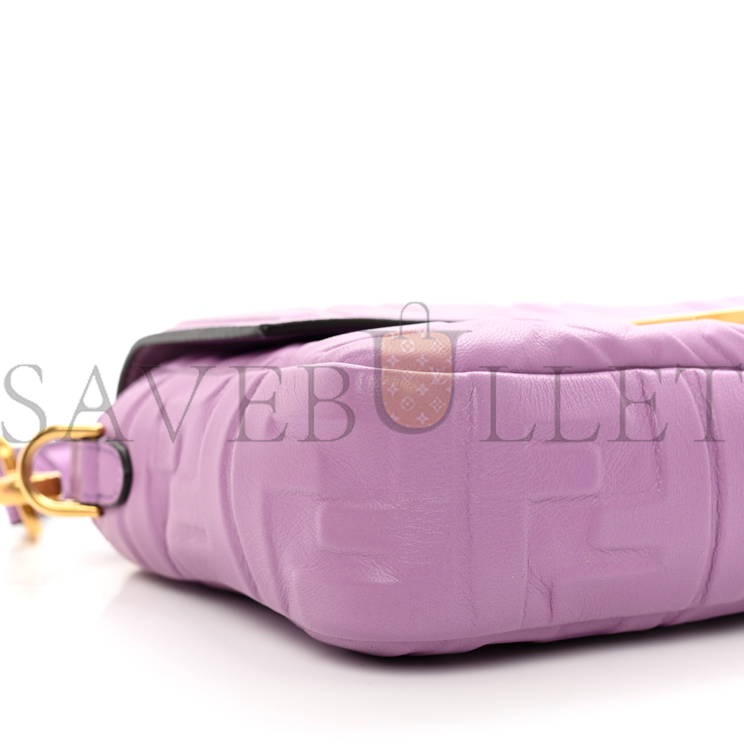 FENDI NAPPA FF 1974 EMBOSSED BAGUETTE AGAPANTO (26*14*6cm) FENDI NAPPA FF 1974 EMBOSSED BAGUETTE AGAPANTO (26*14*6cm)