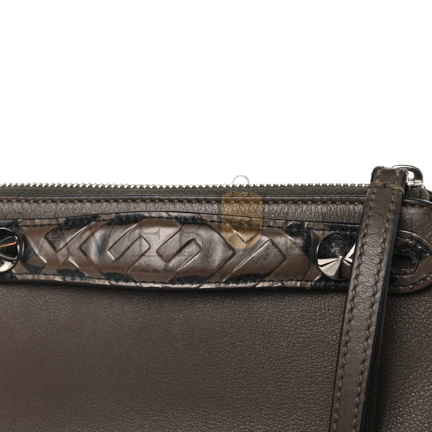 FENDI VITELLO DOLCE BI-COLOR FF 1974 EMBOSSED MINI BY THE WAY BOSTON BAG MAYA BLACK (22*14*10cm) FENDI VITELLO DOLCE BI-COLOR FF 1974 EMBOSSED MINI BY THE WAY BOSTON BAG MAYA BLACK (22*14*10cm)