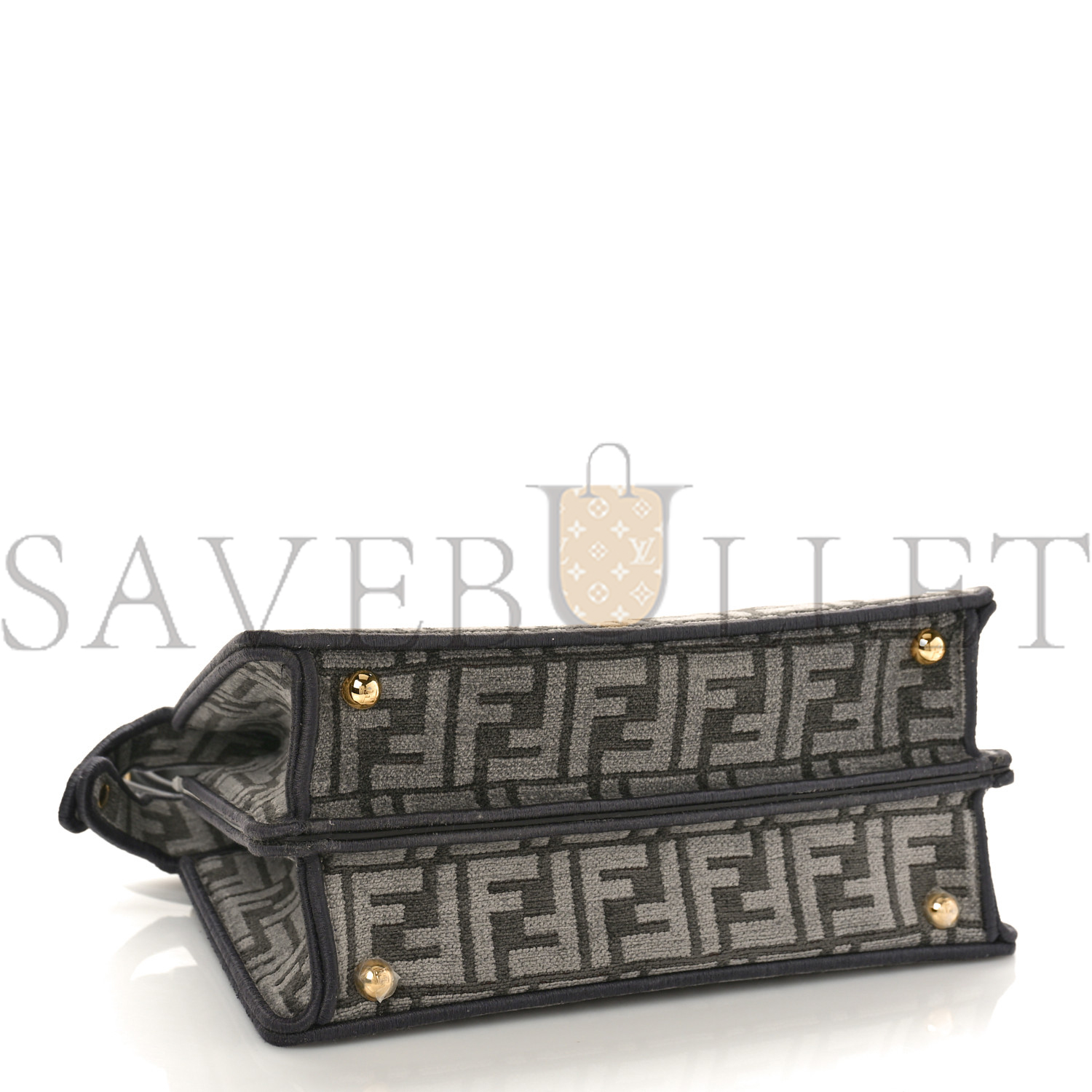 FENDI CHENILLE VITELLO SETA FF SMALL PEEKABOO I SEE U SATCHEL ANTHRACITE ASFALTO (27*20*13cm) FENDI CHENILLE VITELLO SETA FF SMALL PEEKABOO I SEE U SATCHEL ANTHRACITE ASFALTO (27*20*13cm)