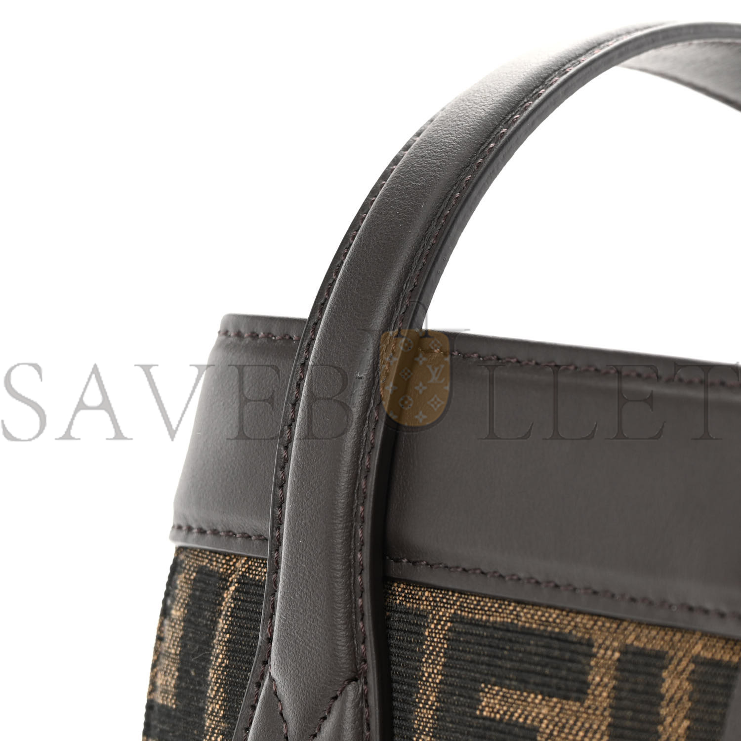 FENDI FABRIC JACQUARD VITELLO GRACE FF 1974 MEDIUM FENDI ORIGAMI TOBACCO MORO EBANO (27*26*15cm) FENDI FABRIC JACQUARD VITELLO GRACE FF 1974 MEDIUM FENDI ORIGAMI TOBACCO MORO EBANO (27*26*15cm)