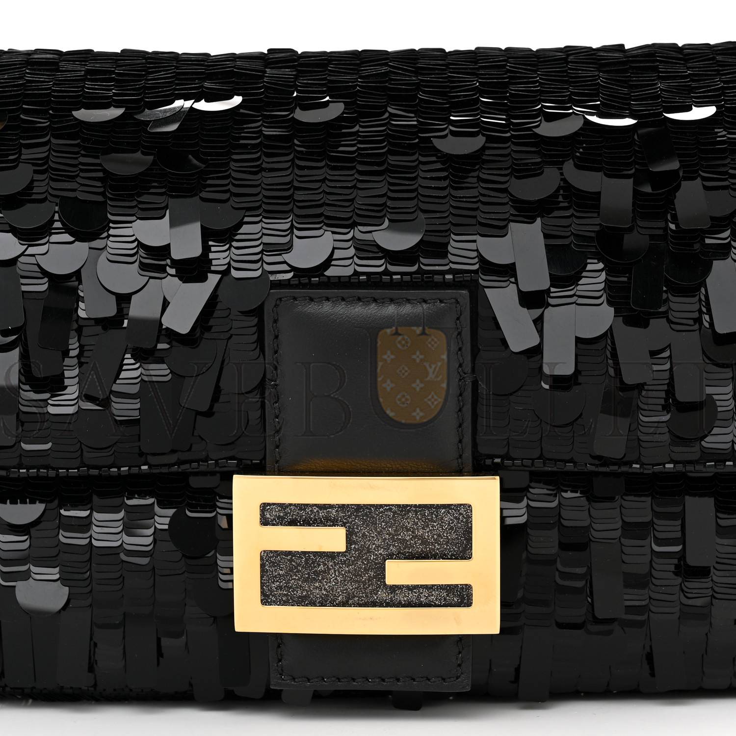 FENDI SEQUIN PAILLETTES SHINY NAPPA SEX AND THE CITY BAGUETTE BLACK (27*15*6cm) FENDI SEQUIN PAILLETTES SHINY NAPPA SEX AND THE CITY BAGUETTE BLACK (27*15*6cm)