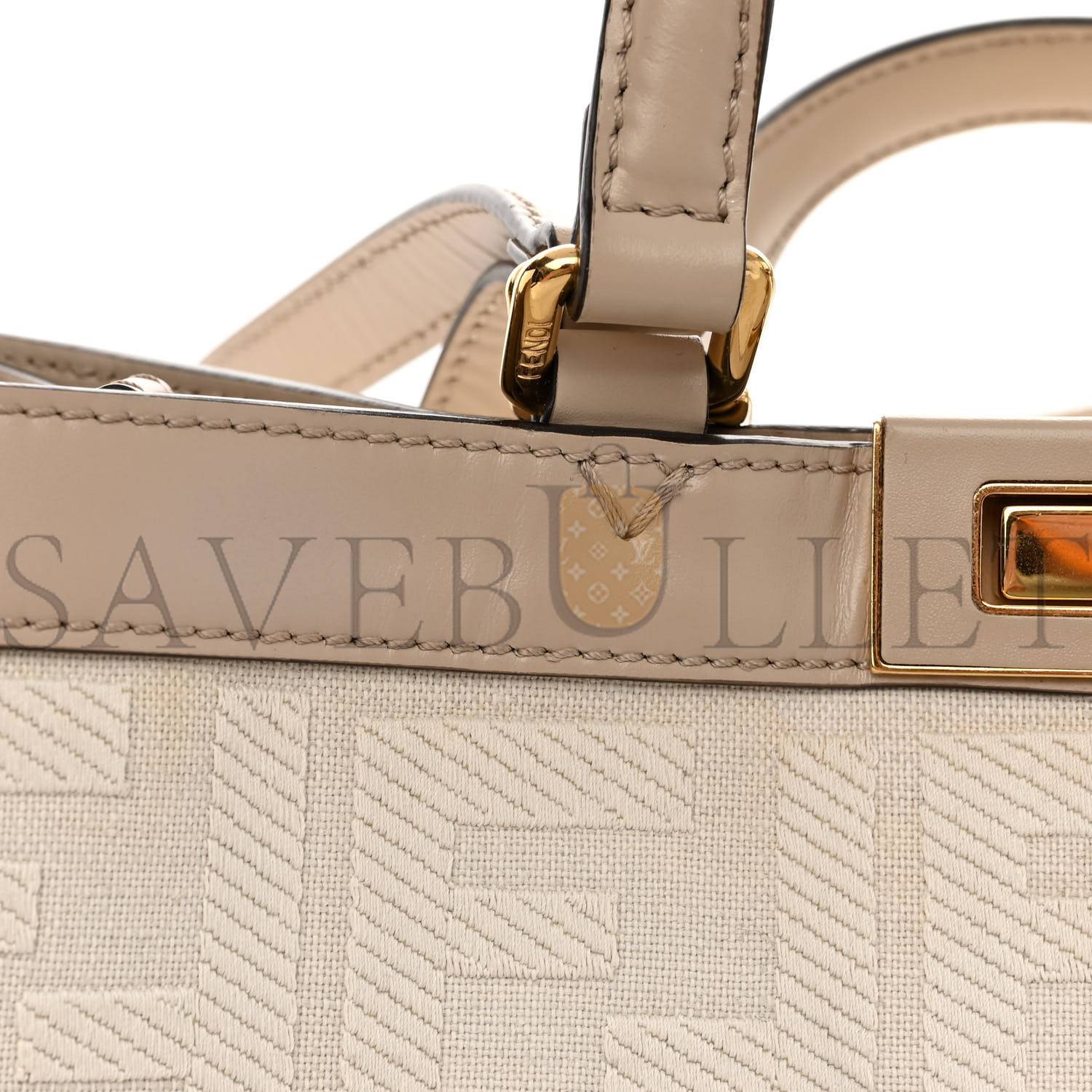 FENDI CANVAS VITELLO KING FF EMBROIDERED MEDIUM PEEKABOO X-TOTE POUDRE (41*29*15cm) FENDI CANVAS VITELLO KING FF EMBROIDERED MEDIUM PEEKABOO X-TOTE POUDRE (41*29*15cm)