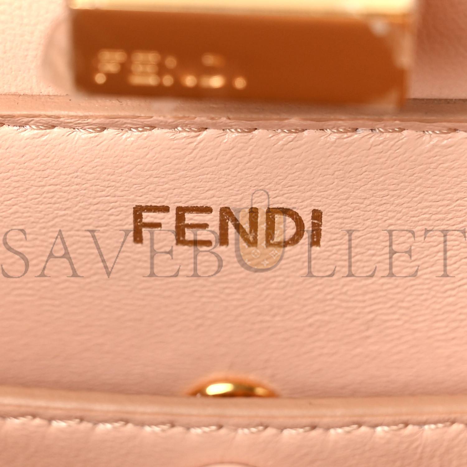 FENDI VITELLO KING LUXOR SHINY NAPPA MEDIUM PEEKABOO I SEE U EAST WEST SATCHEL BRANDY LIGHT ROSE (29*18*10cm) FENDI VITELLO KING LUXOR SHINY NAPPA MEDIUM PEEKABOO I SEE U EAST WEST SATCHEL BRANDY LIGHT ROSE (29*18*10cm)