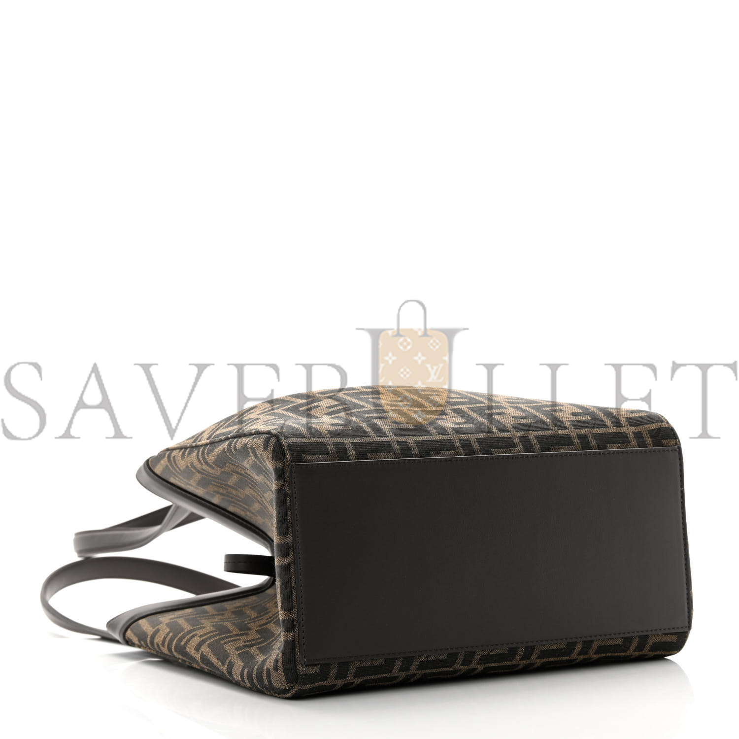 FENDI FABRIC JACQUARD VITELLO GRACE FF 1974 MEDIUM FENDI ORIGAMI TOBACCO MORO EBANO (27*26*15cm) FENDI FABRIC JACQUARD VITELLO GRACE FF 1974 MEDIUM FENDI ORIGAMI TOBACCO MORO EBANO (27*26*15cm)