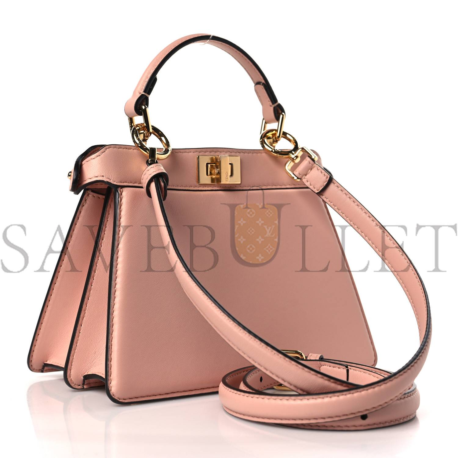 FENDI SHINY NAPPA PETITE PEEKABOO I SEE U SATCHEL BABY PINK (20*15*11cm) FENDI SHINY NAPPA PETITE PEEKABOO I SEE U SATCHEL BABY PINK (20*15*11cm)