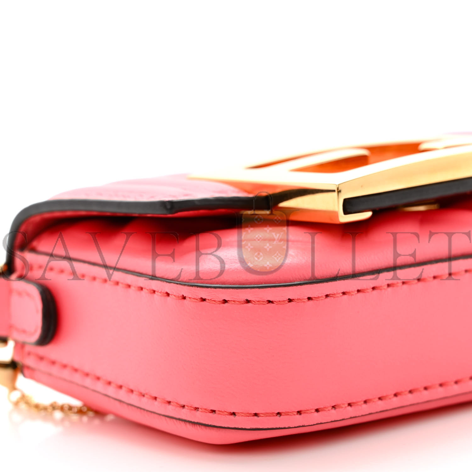 FENDI NAPPA MATISSE FF EMBOSSED NANO MAXI BUCKLE BAGUETTE CHARM PINK DALIA (11*7*3cm) FENDI NAPPA MATISSE FF EMBOSSED NANO MAXI BUCKLE BAGUETTE CHARM PINK DALIA (11*7*3cm)