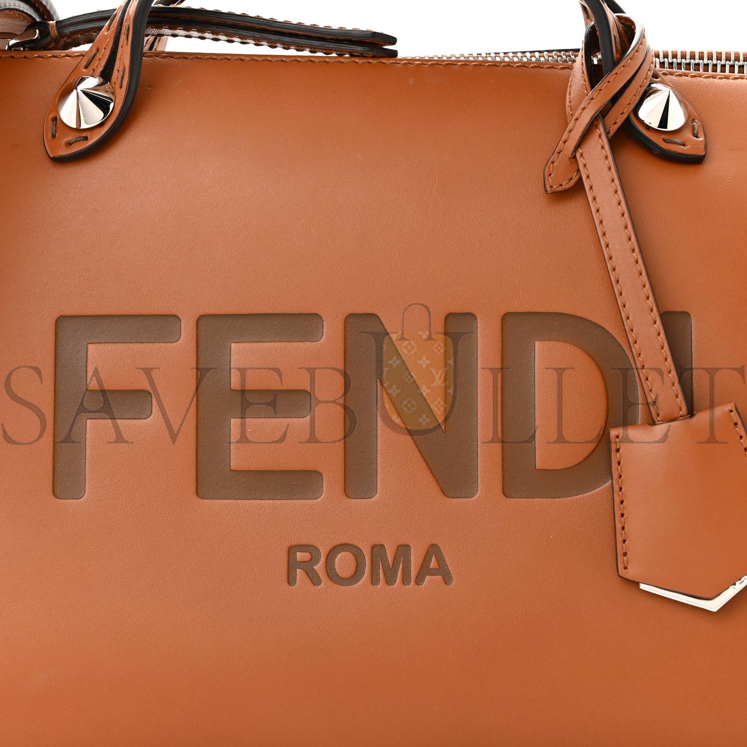 FENDI VITELLO KING LOGO EMBOSSED MEDIUM BY THE WAY BOSTON BAG CUOIO (28*19*13cm) FENDI VITELLO KING LOGO EMBOSSED MEDIUM BY THE WAY BOSTON BAG CUOIO (28*19*13cm)