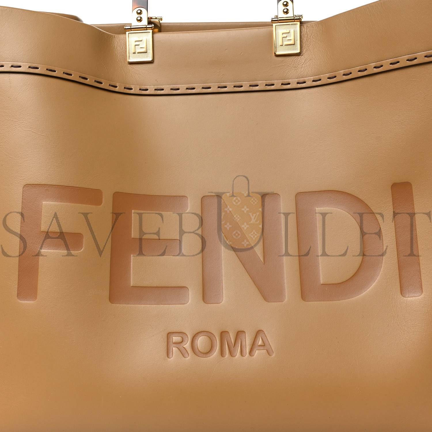 FENDI VITELLO KING PLEXIGLASS LOGO EMBOSSED MEDIUM FENDI SUNSHINE SHOPPER TOTE MIELE SCURO (36*30*16cm) FENDI VITELLO KING PLEXIGLASS LOGO EMBOSSED MEDIUM FENDI SUNSHINE SHOPPER TOTE MIELE SCURO (36*30*16cm)