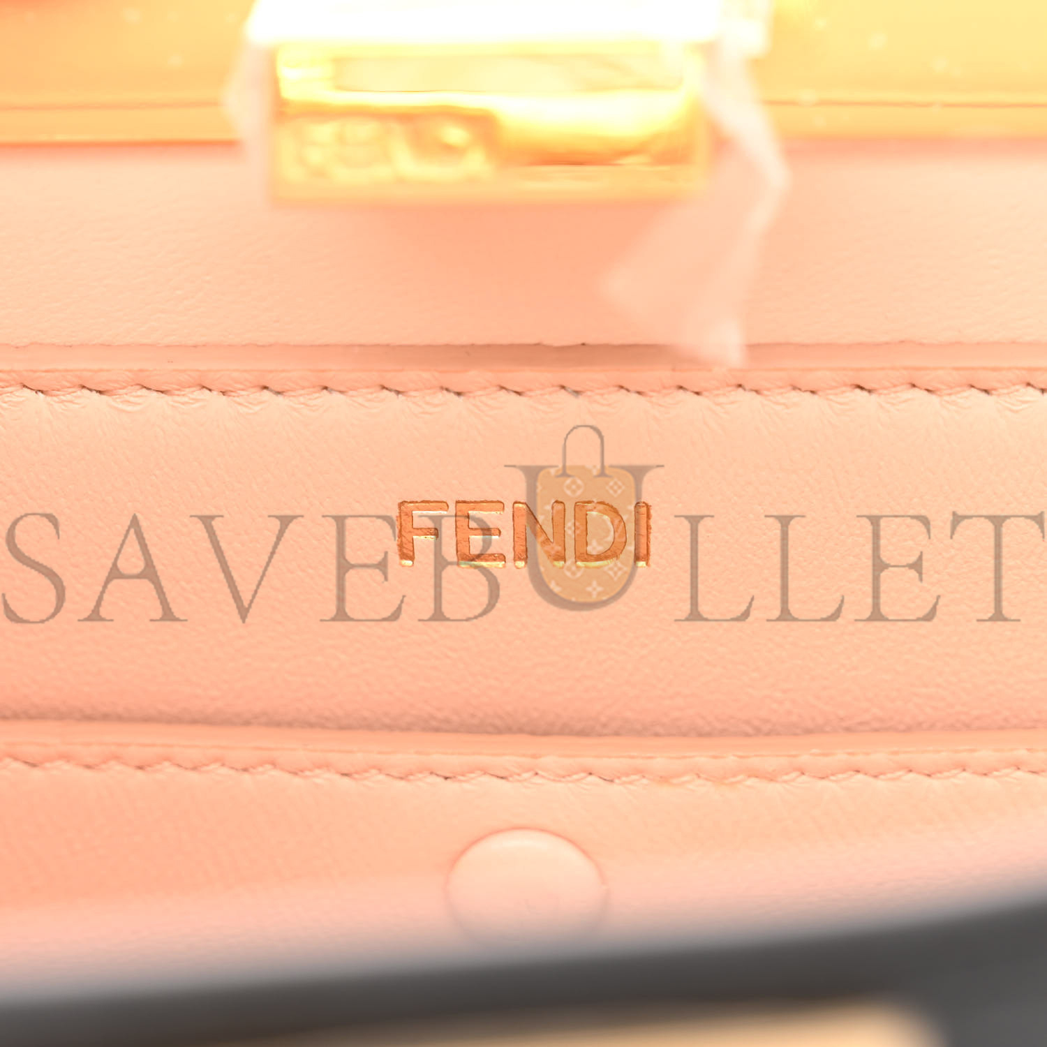 FENDI VITELLO KING LUXOR SHINY NAPPA MEDIUM PEEKABOO I SEE U EAST WEST SATCHEL BLACK LIGHT ROSE (29*18*11cm) FENDI VITELLO KING LUXOR SHINY NAPPA MEDIUM PEEKABOO I SEE U EAST WEST SATCHEL BLACK LIGHT ROSE (29*18*11cm)
