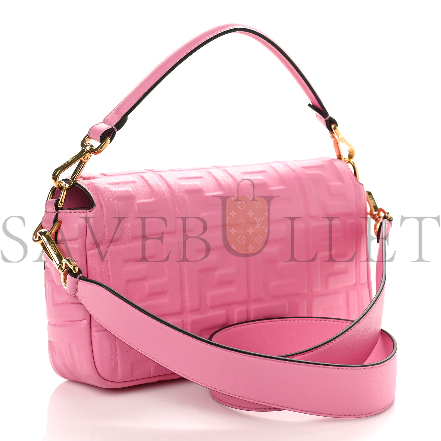 FENDI NAPPA FF 1974 EMBOSSED BAGUETTE LOLLYPOP (27*15*6cm) FENDI NAPPA FF 1974 EMBOSSED BAGUETTE LOLLYPOP (27*15*6cm)