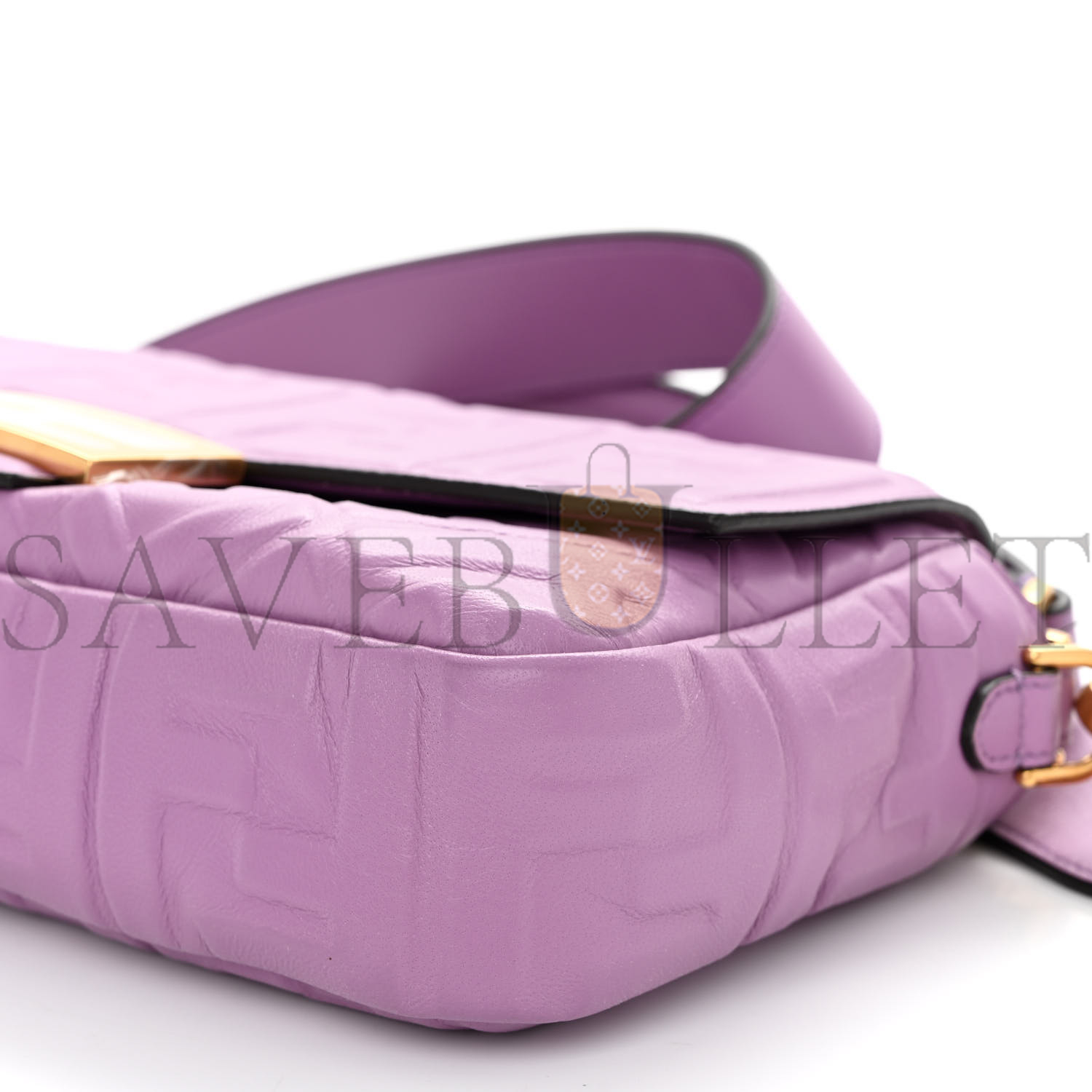 FENDI NAPPA FF 1974 EMBOSSED BAGUETTE AGAPANTO (26*15*6cm) FENDI NAPPA FF 1974 EMBOSSED BAGUETTE AGAPANTO (26*15*6cm)