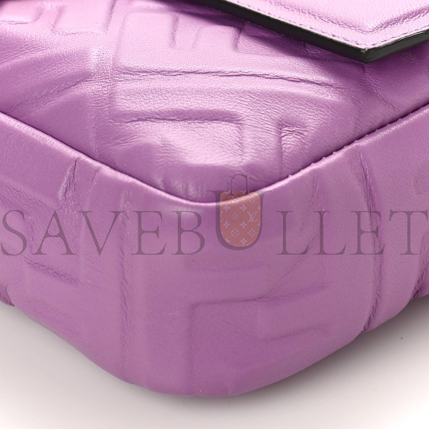 FENDI NAPPA FF 1974 EMBOSSED BAGUETTE AGAPANTO (26*14*6cm) FENDI NAPPA FF 1974 EMBOSSED BAGUETTE AGAPANTO (26*14*6cm)