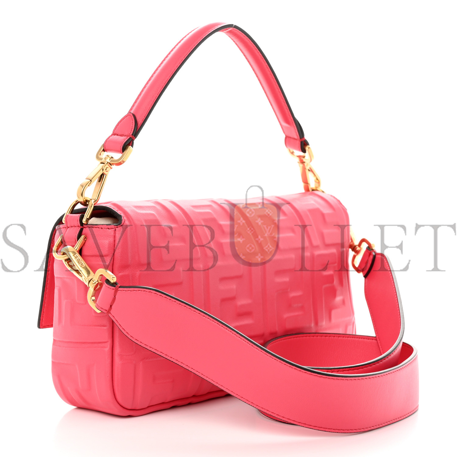 FENDI SUEDE VELVET KARLIGRAPHY MEDIUM FENDI FIRST TULIPANO (30*24*10cm) FENDI SUEDE VELVET KARLIGRAPHY MEDIUM FENDI FIRST TULIPANO (30*24*10cm)