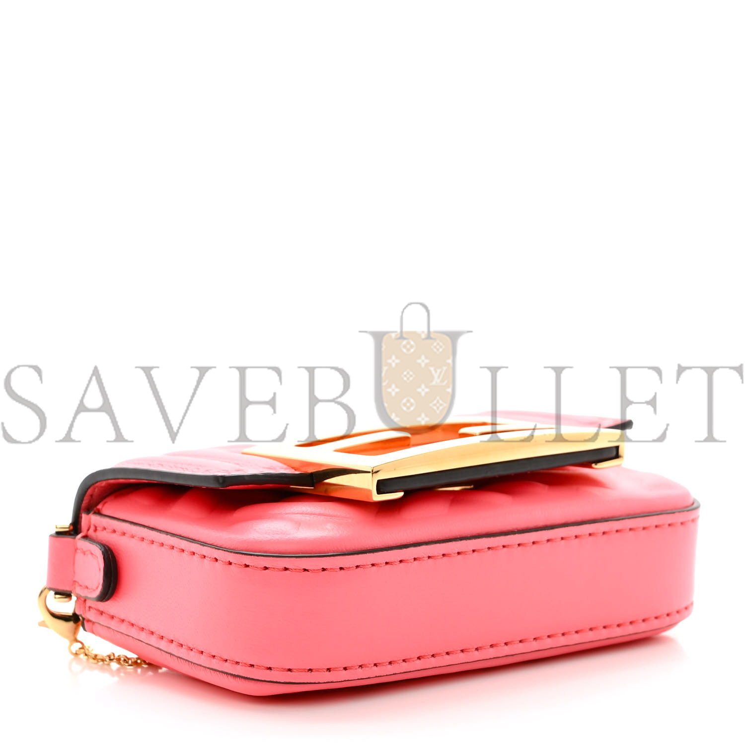 FENDI NAPPA MATISSE FF EMBOSSED NANO MAXI BUCKLE BAGUETTE CHARM PINK DALIA (11*7*3cm) FENDI NAPPA MATISSE FF EMBOSSED NANO MAXI BUCKLE BAGUETTE CHARM PINK DALIA (11*7*3cm)