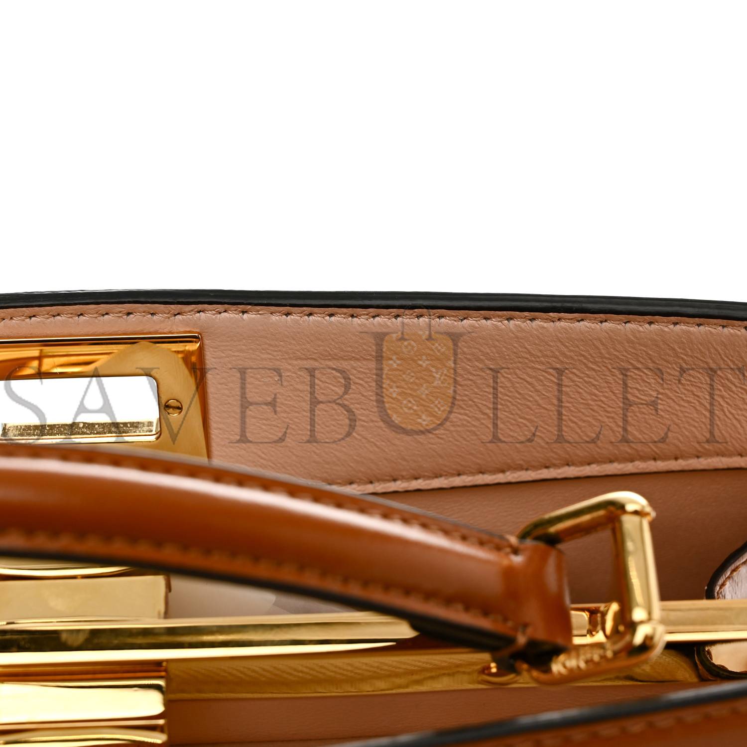 FENDI VITELLO KING LUXOR SHINY NAPPA MEDIUM PEEKABOO I SEE U EAST WEST SATCHEL BRANDY LIGHT ROSE (29*18*10cm) FENDI VITELLO KING LUXOR SHINY NAPPA MEDIUM PEEKABOO I SEE U EAST WEST SATCHEL BRANDY LIGHT ROSE (29*18*10cm)