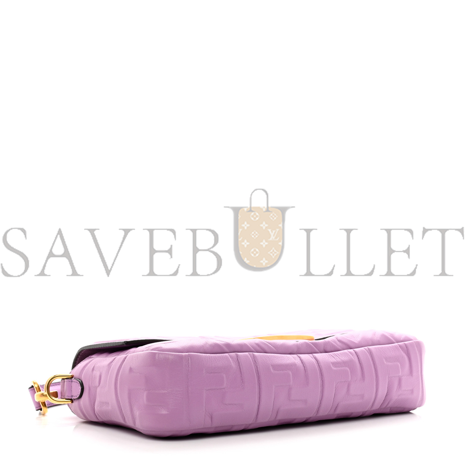 FENDI NAPPA FF 1974 EMBOSSED BAGUETTE AGAPANTO (26*14*6cm) FENDI NAPPA FF 1974 EMBOSSED BAGUETTE AGAPANTO (26*14*6cm)