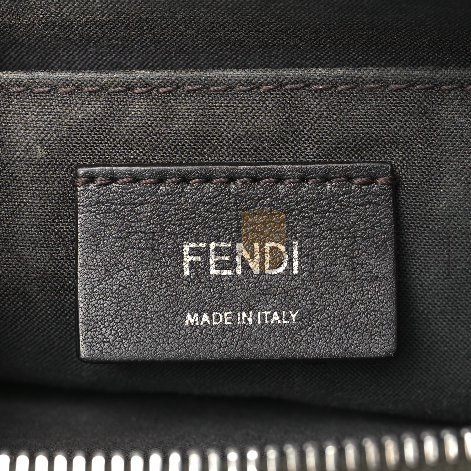 FENDI VITELLO DOLCE BI-COLOR FF 1974 EMBOSSED MINI BY THE WAY BOSTON BAG MAYA BLACK (22*14*10cm) FENDI VITELLO DOLCE BI-COLOR FF 1974 EMBOSSED MINI BY THE WAY BOSTON BAG MAYA BLACK (22*14*10cm)