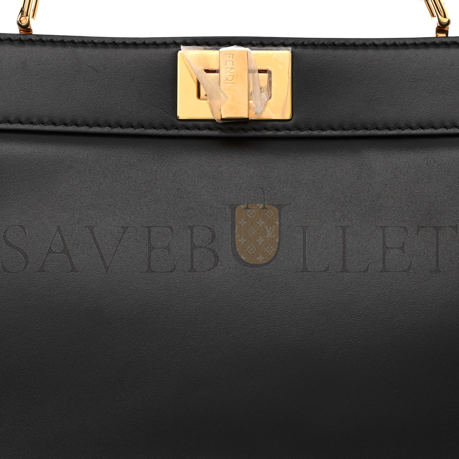 FENDI VITELLO KING LUXOR SHINY NAPPA MEDIUM PEEKABOO I SEE U EAST WEST SATCHEL BLACK LIGHT ROSE (29*18*11cm) FENDI VITELLO KING LUXOR SHINY NAPPA MEDIUM PEEKABOO I SEE U EAST WEST SATCHEL BLACK LIGHT ROSE (29*18*11cm)