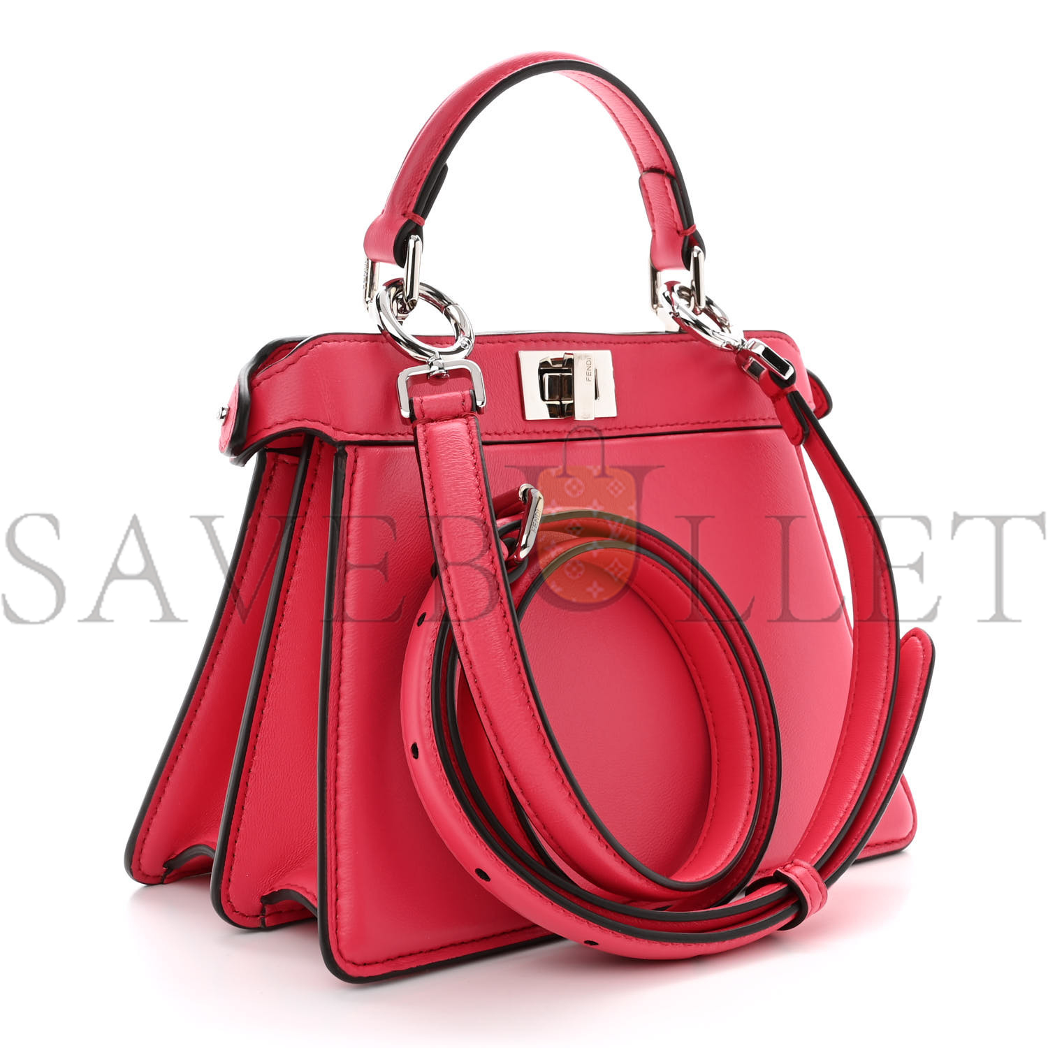 FENDI SHINY NAPPA PETITE PEEKABOO I SEE U SATCHEL LAMPONE (20*15*10cm) FENDI SHINY NAPPA PETITE PEEKABOO I SEE U SATCHEL LAMPONE (20*15*10cm)