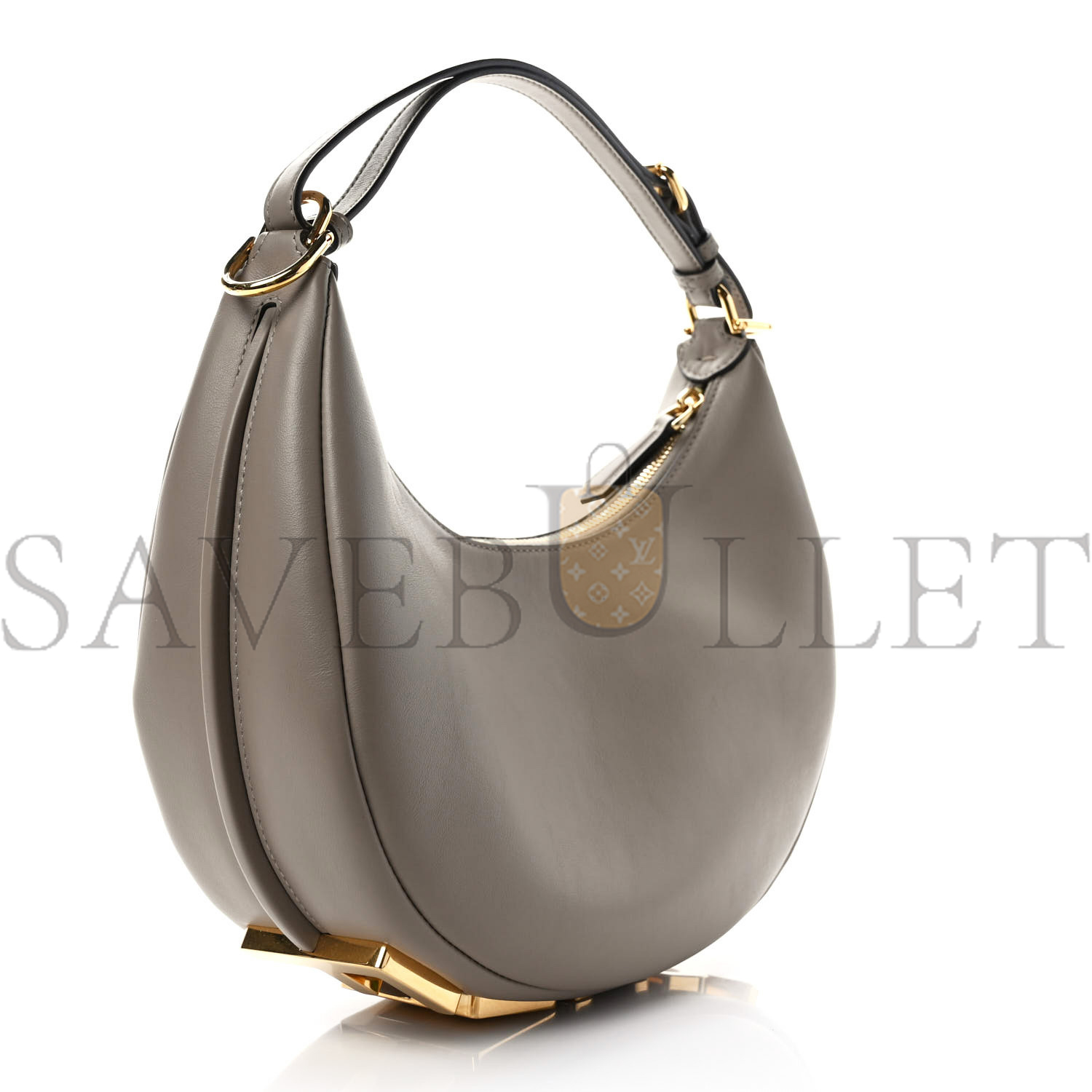 FENDI VITELLO GRACE MATTE SMALL FENDIGRAPHY HOBO BAG TORTORA (27*23*9cm) FENDI VITELLO GRACE MATTE SMALL FENDIGRAPHY HOBO BAG TORTORA (27*23*9cm)