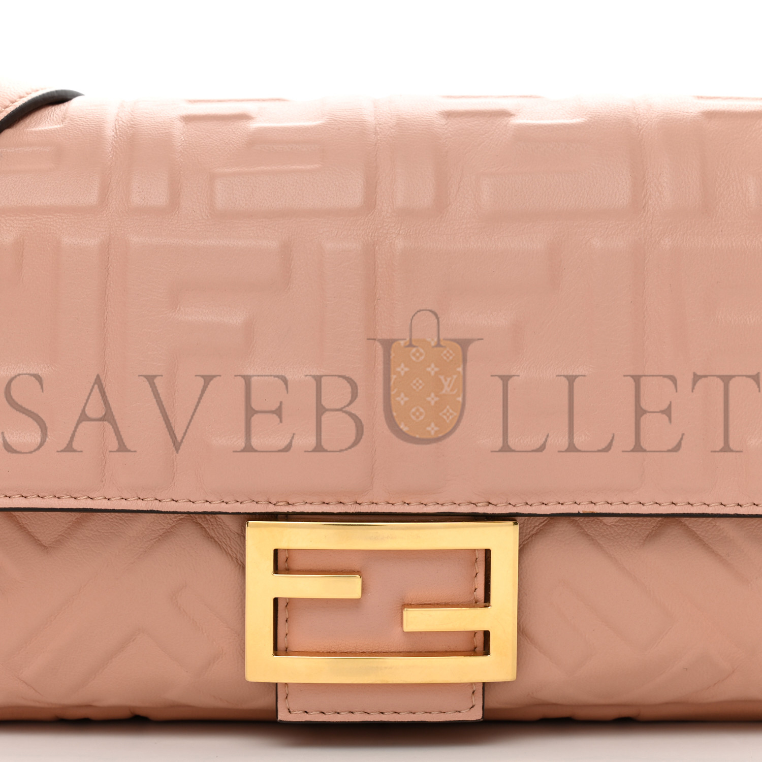 FENDI NAPPA FF 1974 EMBOSSED BAGUETTE ROSA BOURBON (27*15*6cm) FENDI NAPPA FF 1974 EMBOSSED BAGUETTE ROSA BOURBON (27*15*6cm)