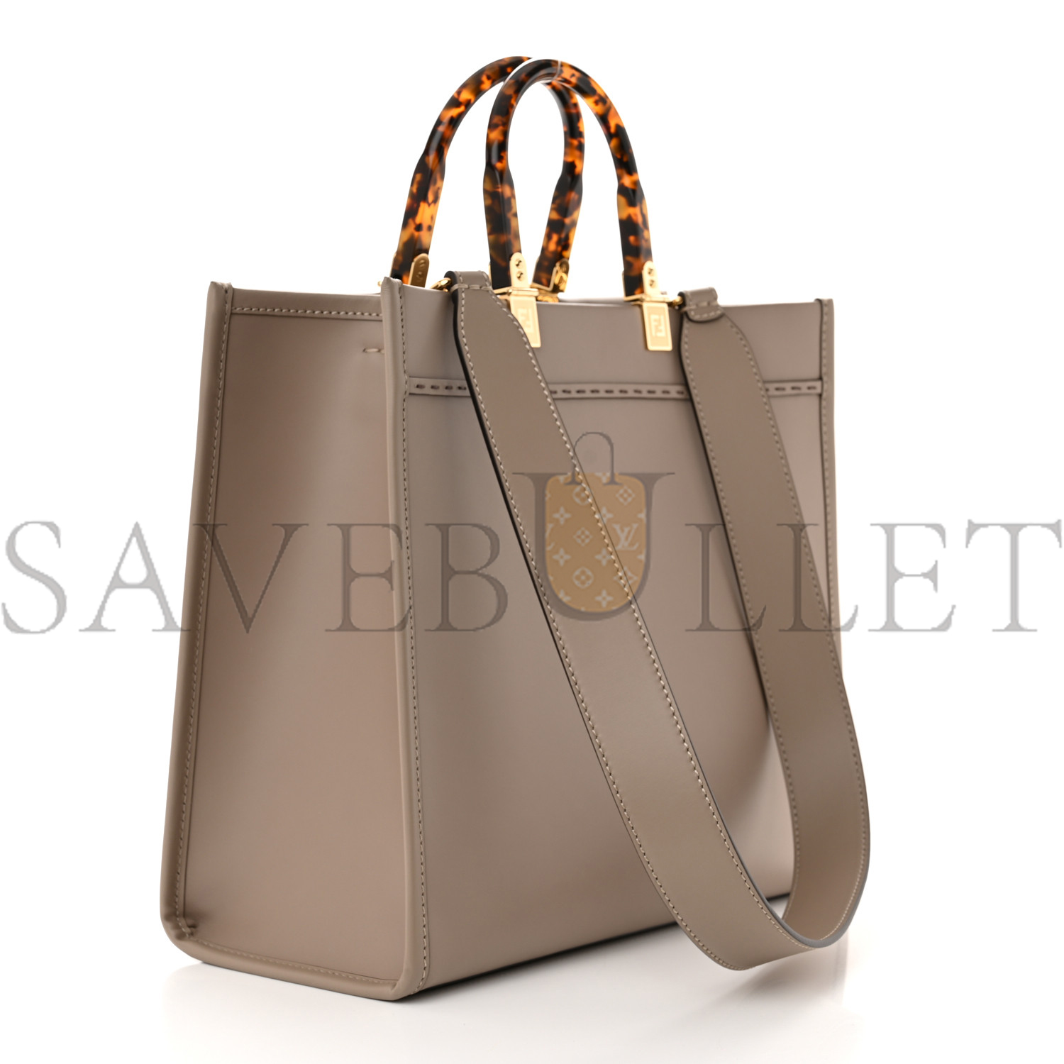 FENDI VITELLO KING PLEXIGLASS LOGO EMBOSSED MEDIUM FENDI SUNSHINE SHOPPER TOTE TORTORA (36*30*15cm) FENDI VITELLO KING PLEXIGLASS LOGO EMBOSSED MEDIUM FENDI SUNSHINE SHOPPER TOTE TORTORA (36*30*15cm)