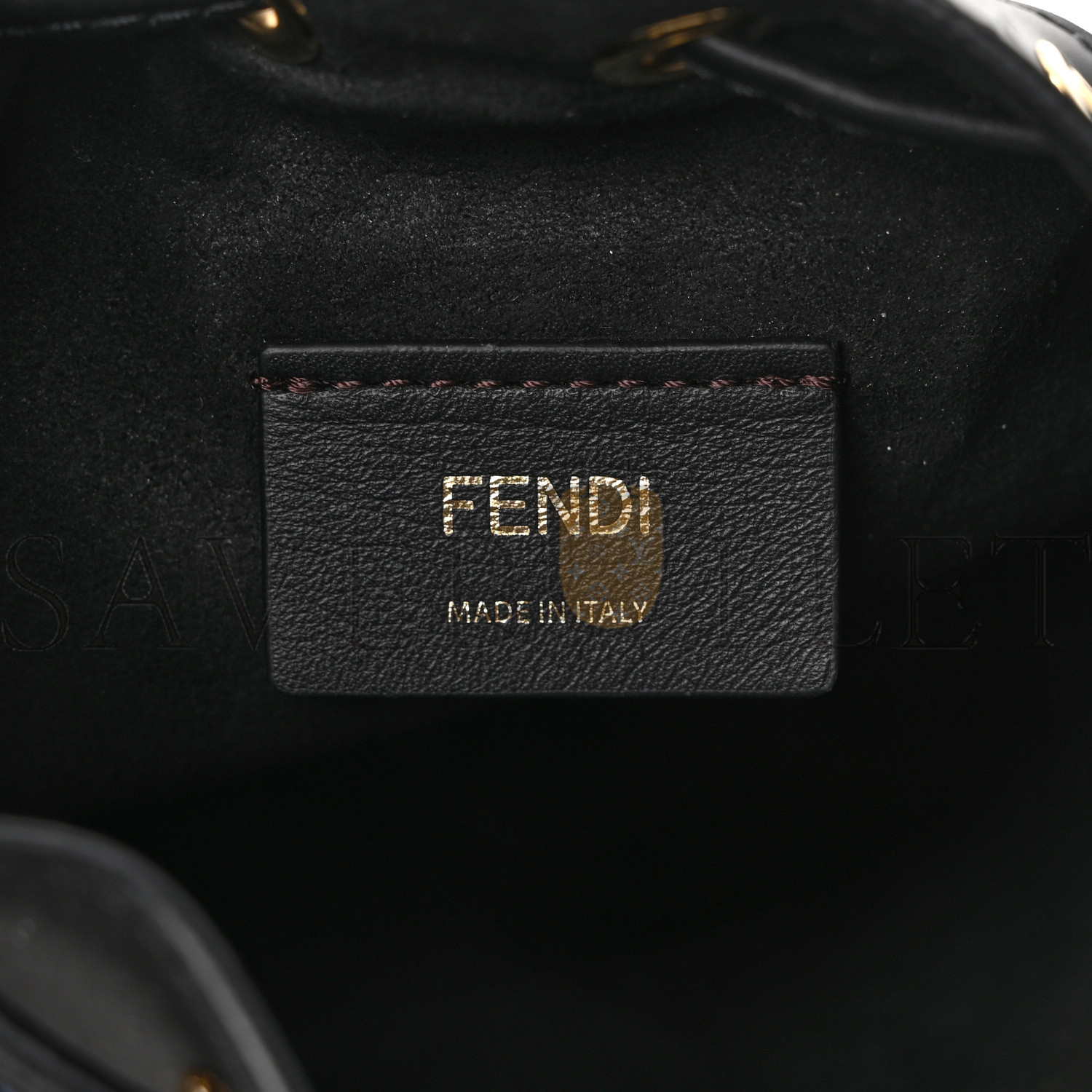 FENDI CHENILLE VITELLO KING FF MINI MON TRESOR BUCKET BAG BLUE BLACK (18*11*10cm) FENDI CHENILLE VITELLO KING FF MINI MON TRESOR BUCKET BAG BLUE BLACK (18*11*10cm)